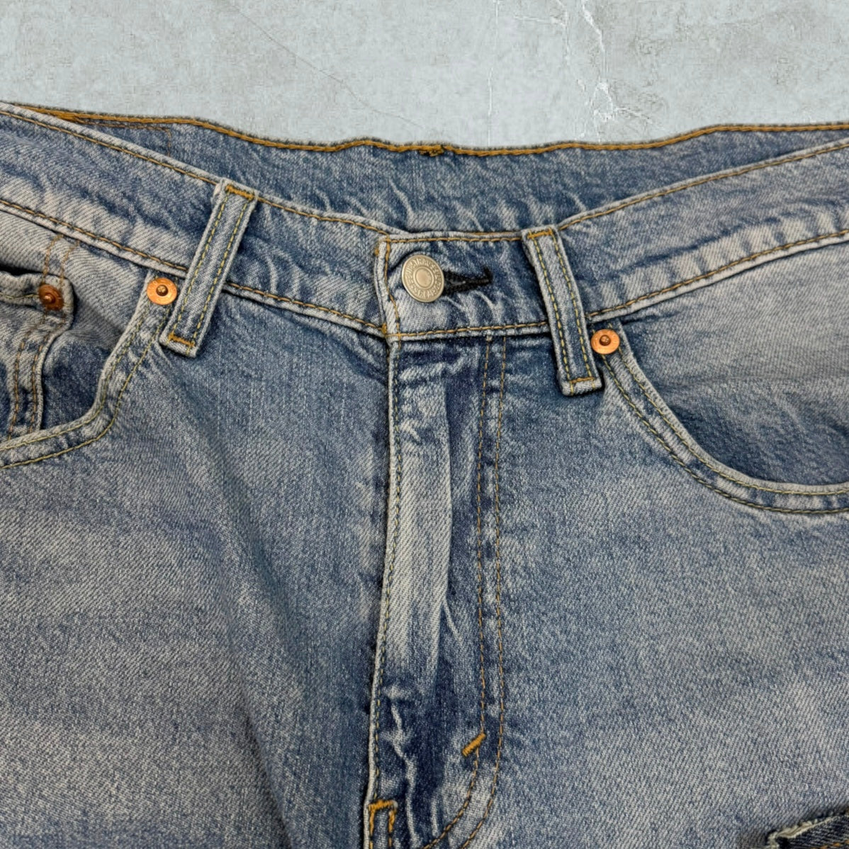 Jeans Levis 501 Patchwork Super Baggy Vintage [48 IT]