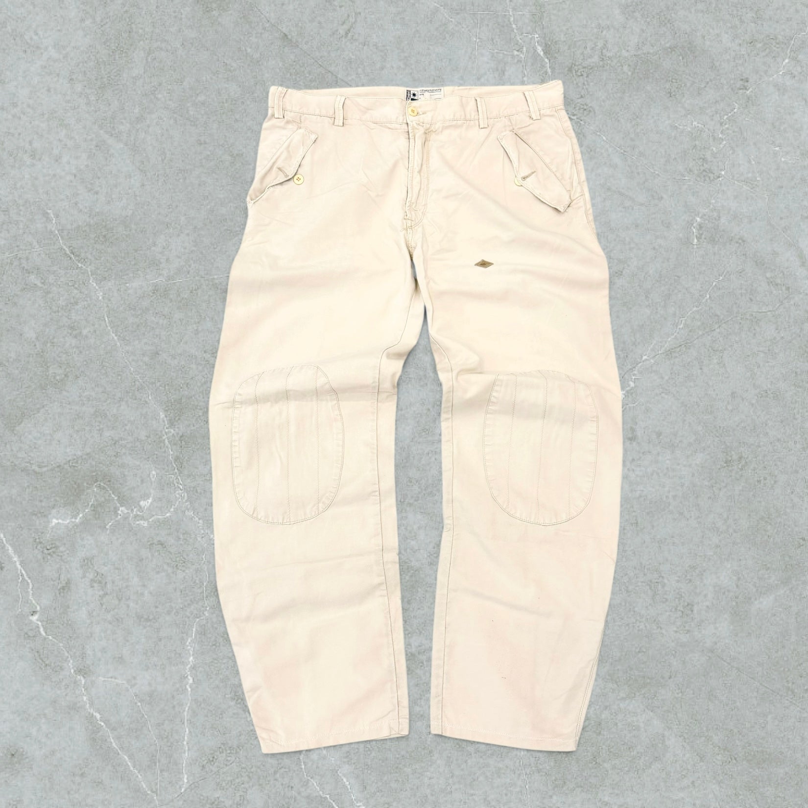 00s Pantaloni Double Knee Baggy Hip Hop Vintage [L]