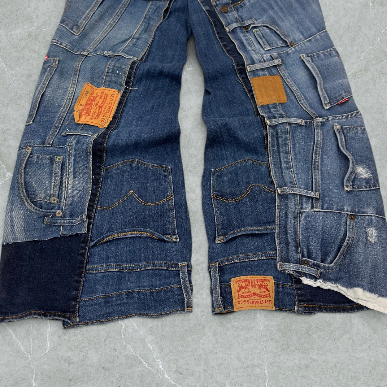 Jeans Levis Patchwork Ultra Baggy Vintage [45 IT]