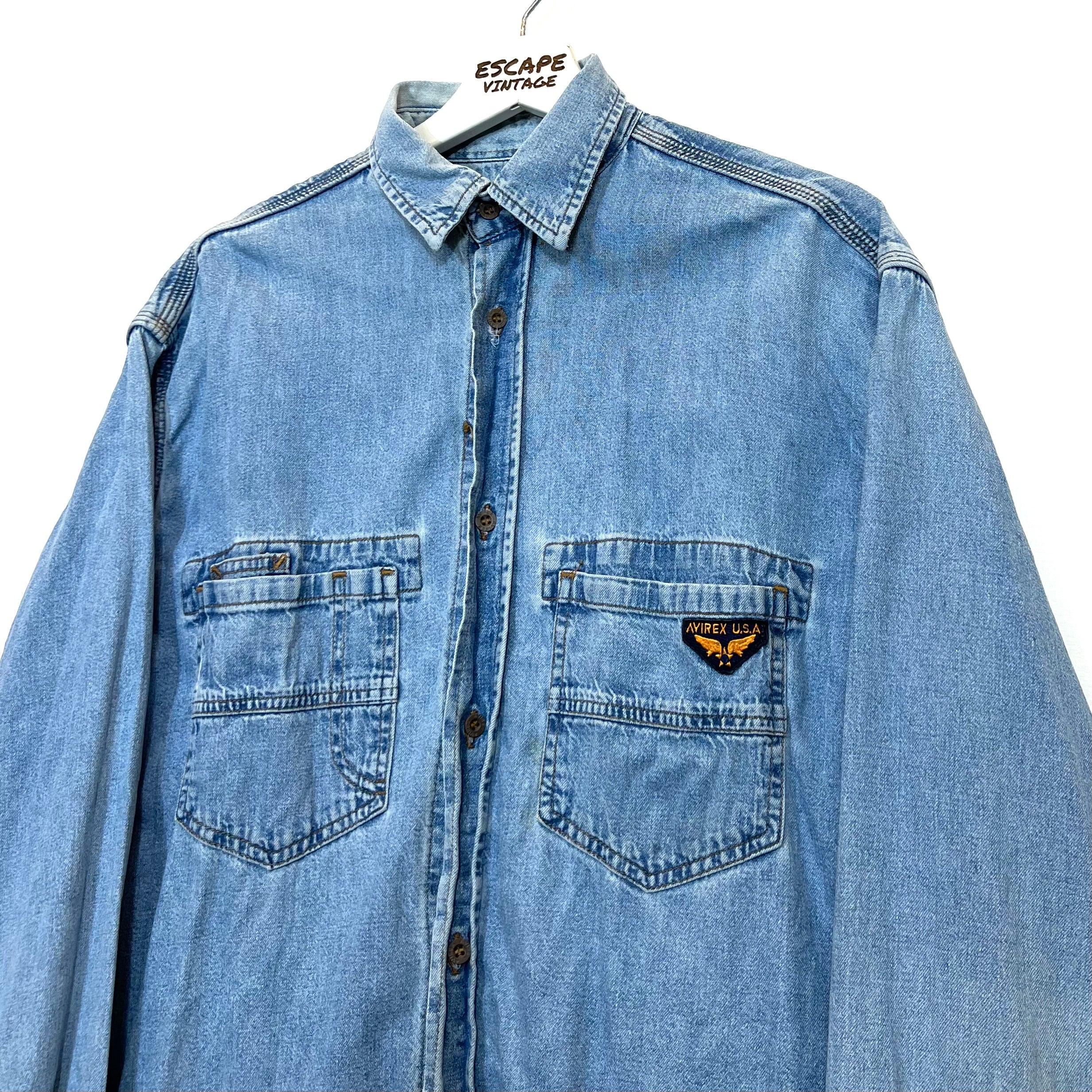 Camicia Avirex In Denim Vintage [L]