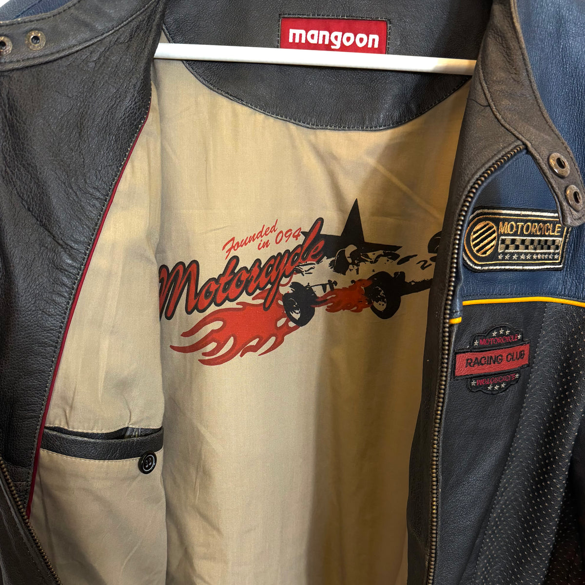 Giacca Racing In Pelle Vintage [L]