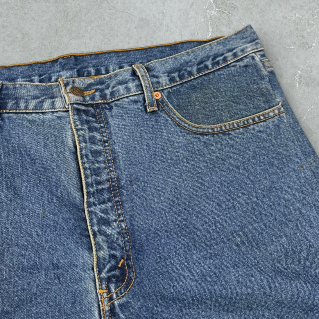 Jeans Levis 615 Orange Tab Patchwork Ultra Baggy Vintage [52 IT]
