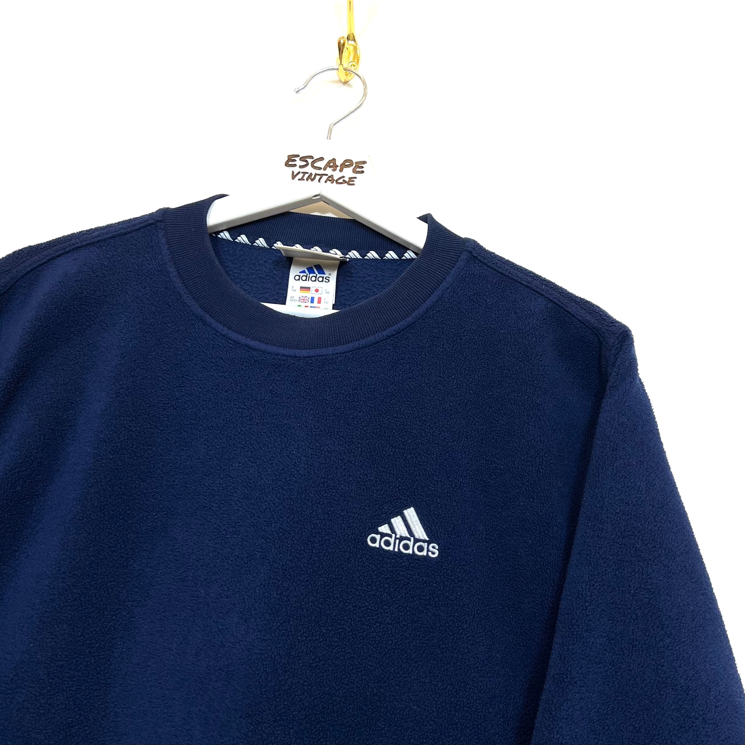 90s Felpa Adidas In Pile Vintage [S]