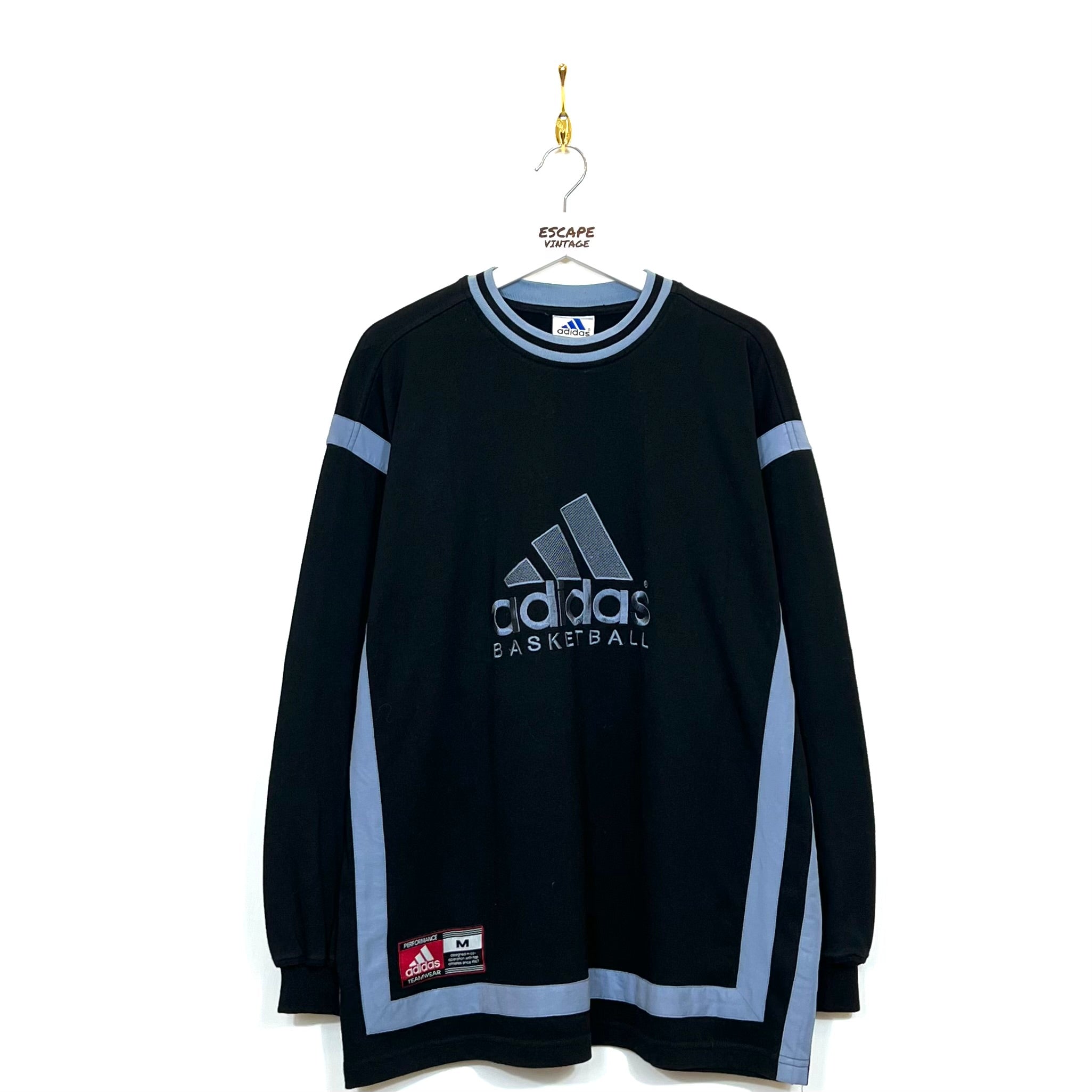 [SUPER RARA] 90s Felpa Adidas Basketball Vintage [L]