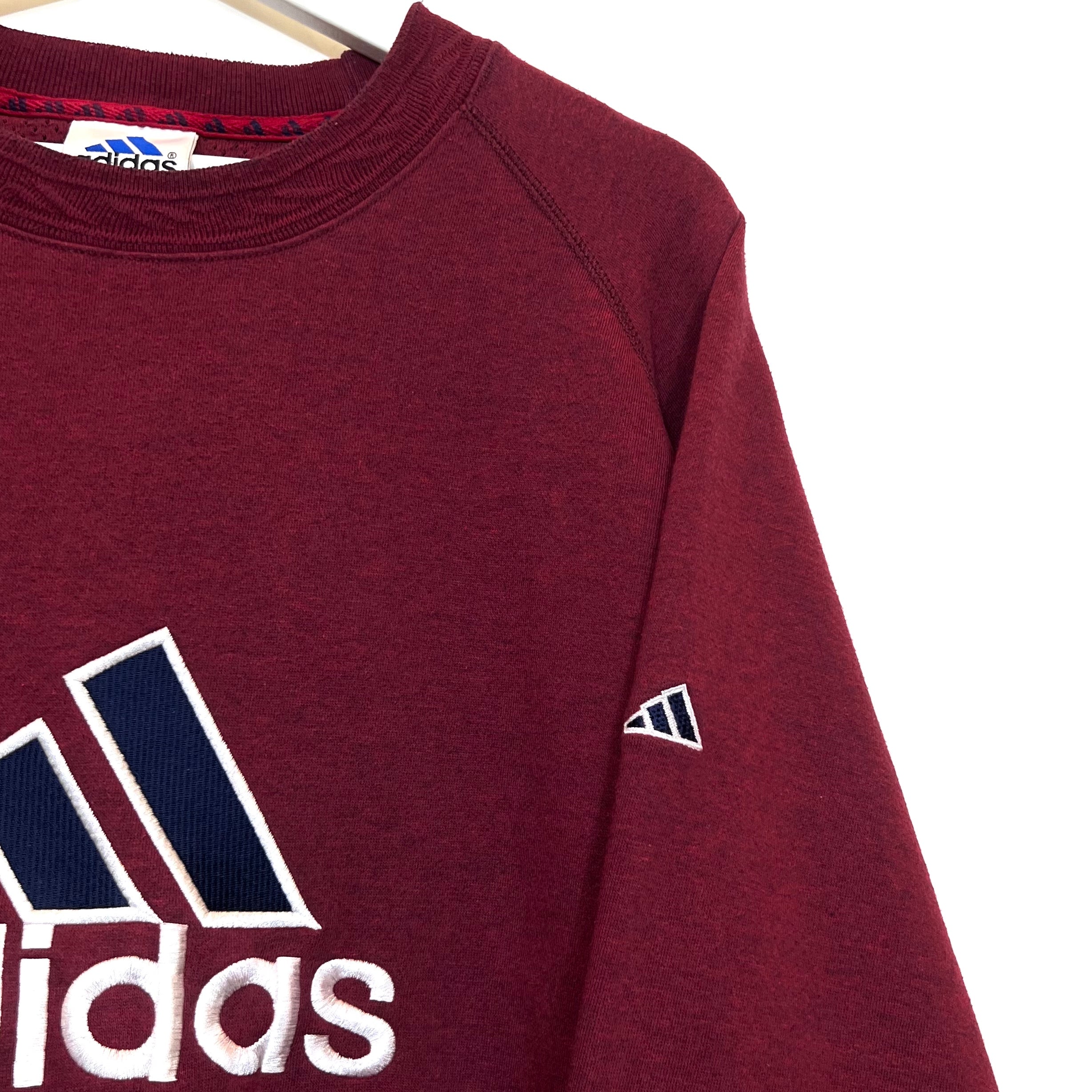 [RARA] 90s Felpa Adidas Big Logo Vintage [XL]