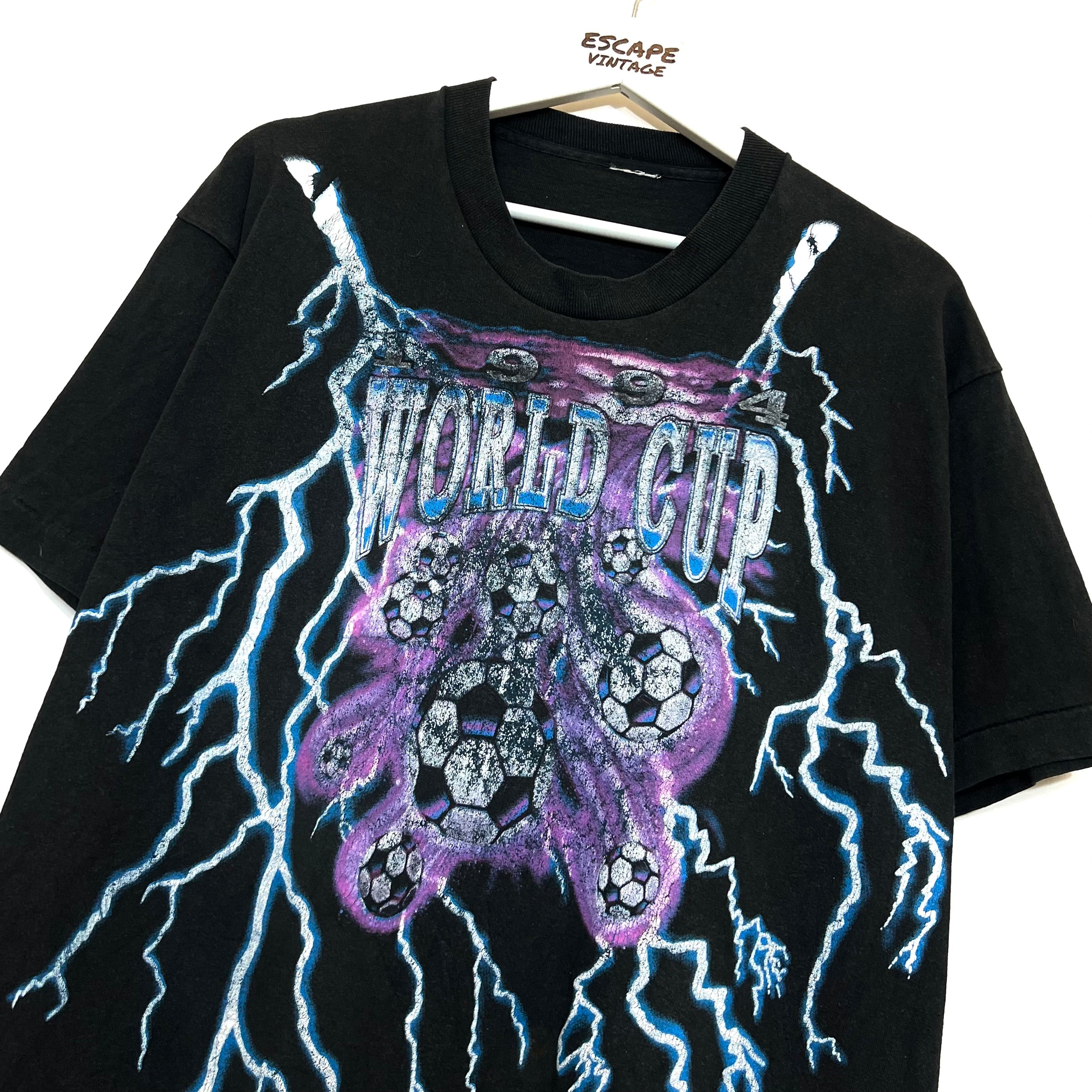 [DA COLLEZIONE] Introvabile 1994 T-Shirt World Cup USA Thunder Series Single Stitch Vintage [XL]