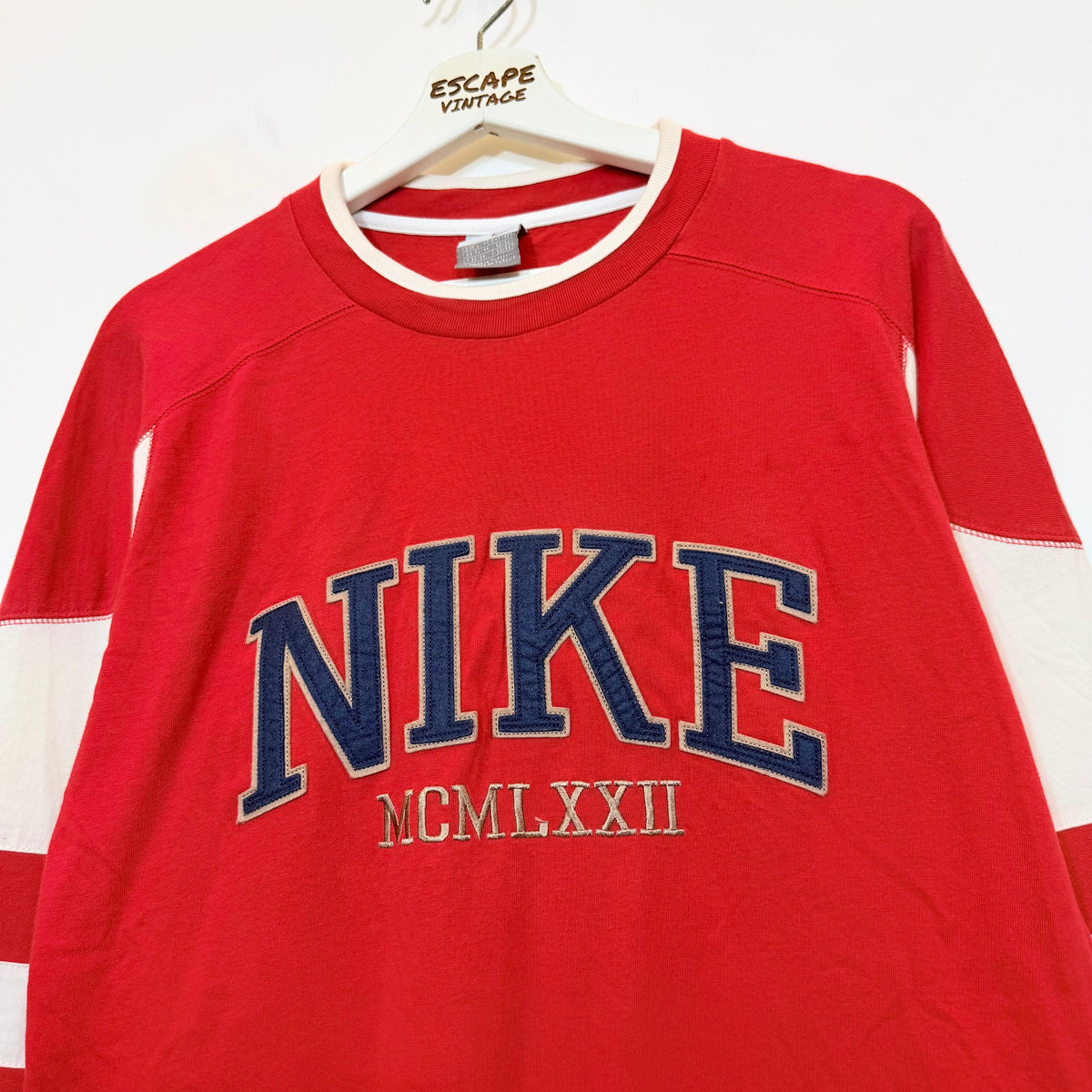 [RARA] 00s T-Shirt Nike Spellout Maniche Lunghe Vintage [L]