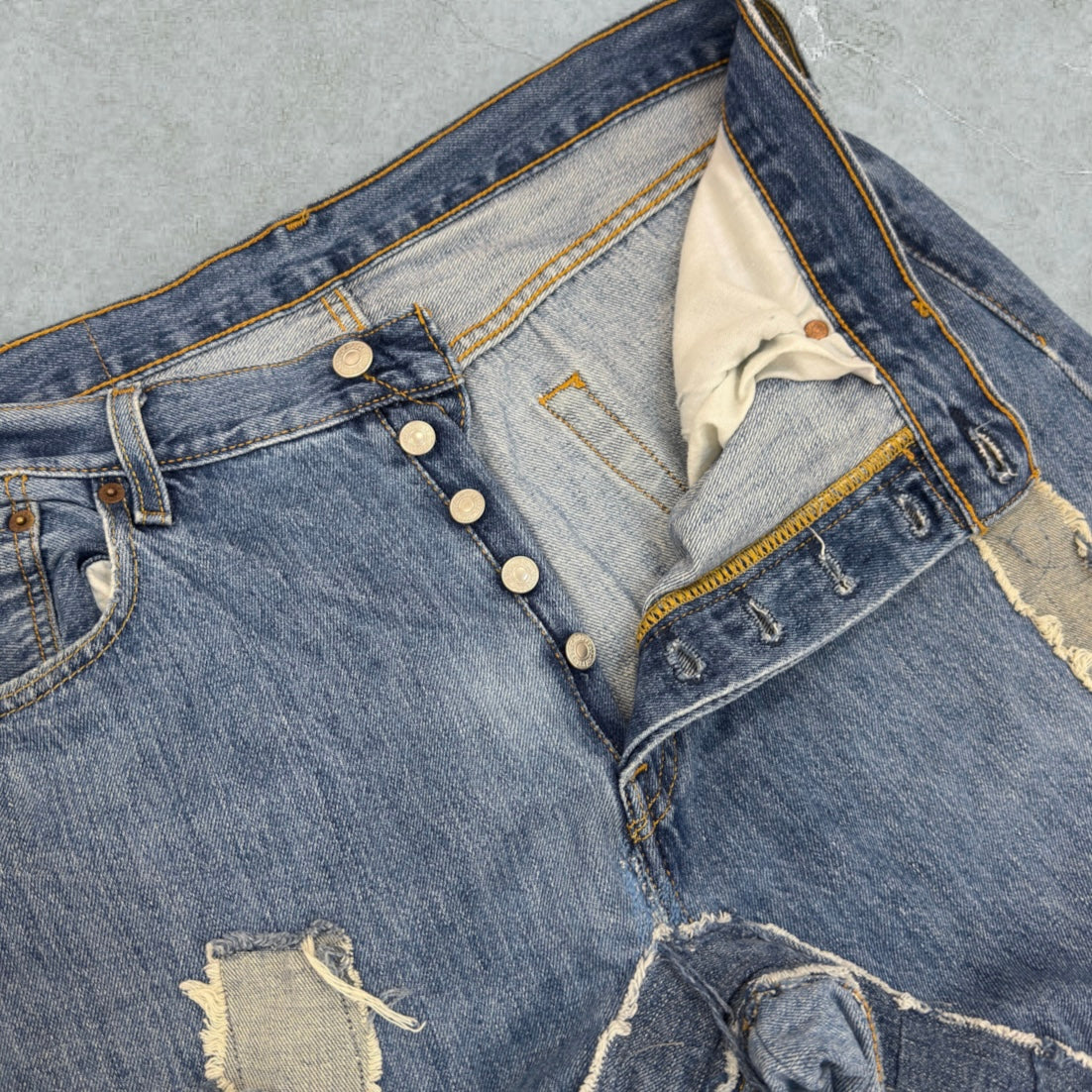 [LIMITED EDITION] Jeans Levis 501 Patchwork Vintage [48 IT]