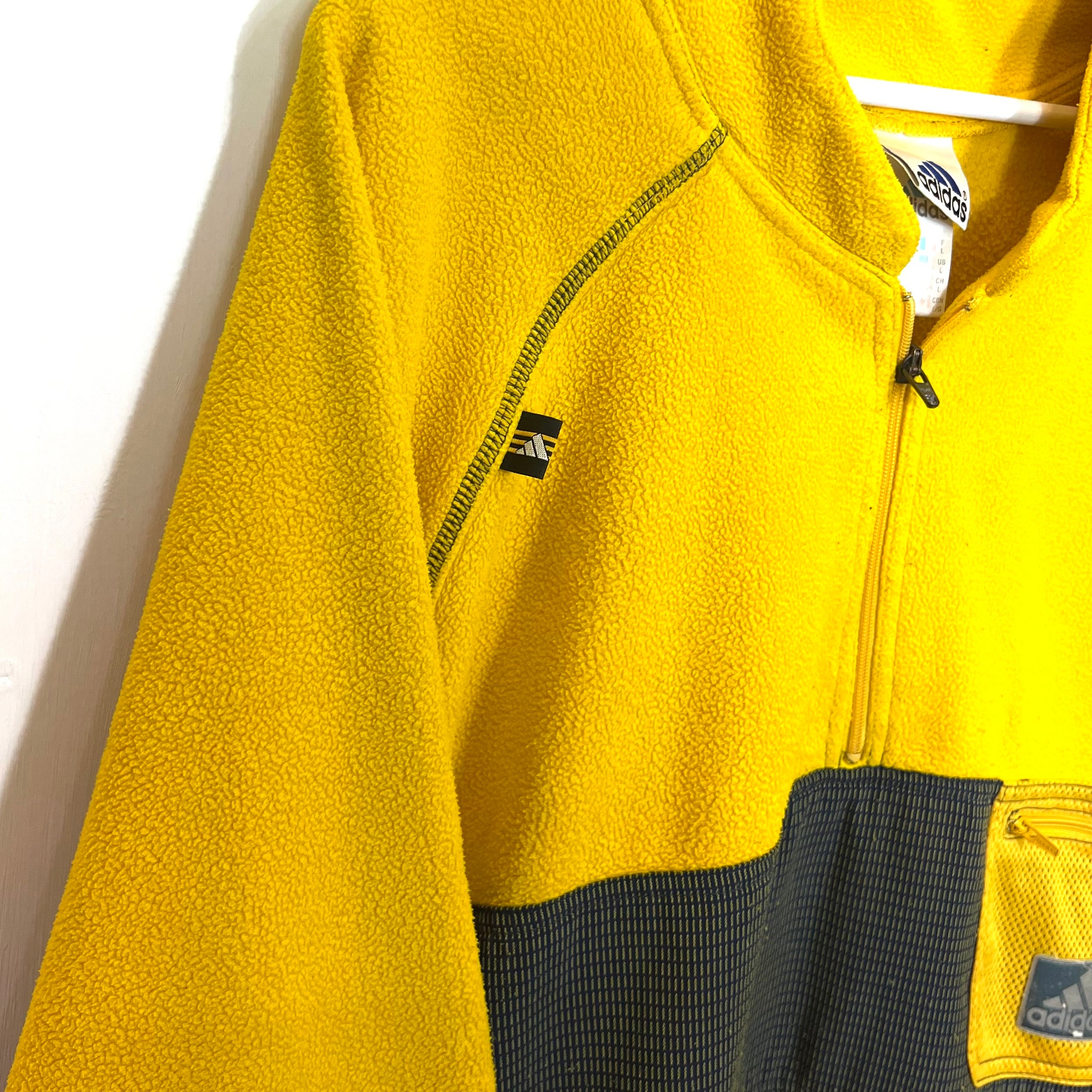 90s Felpa Adidas In Pile Vintage [XL]