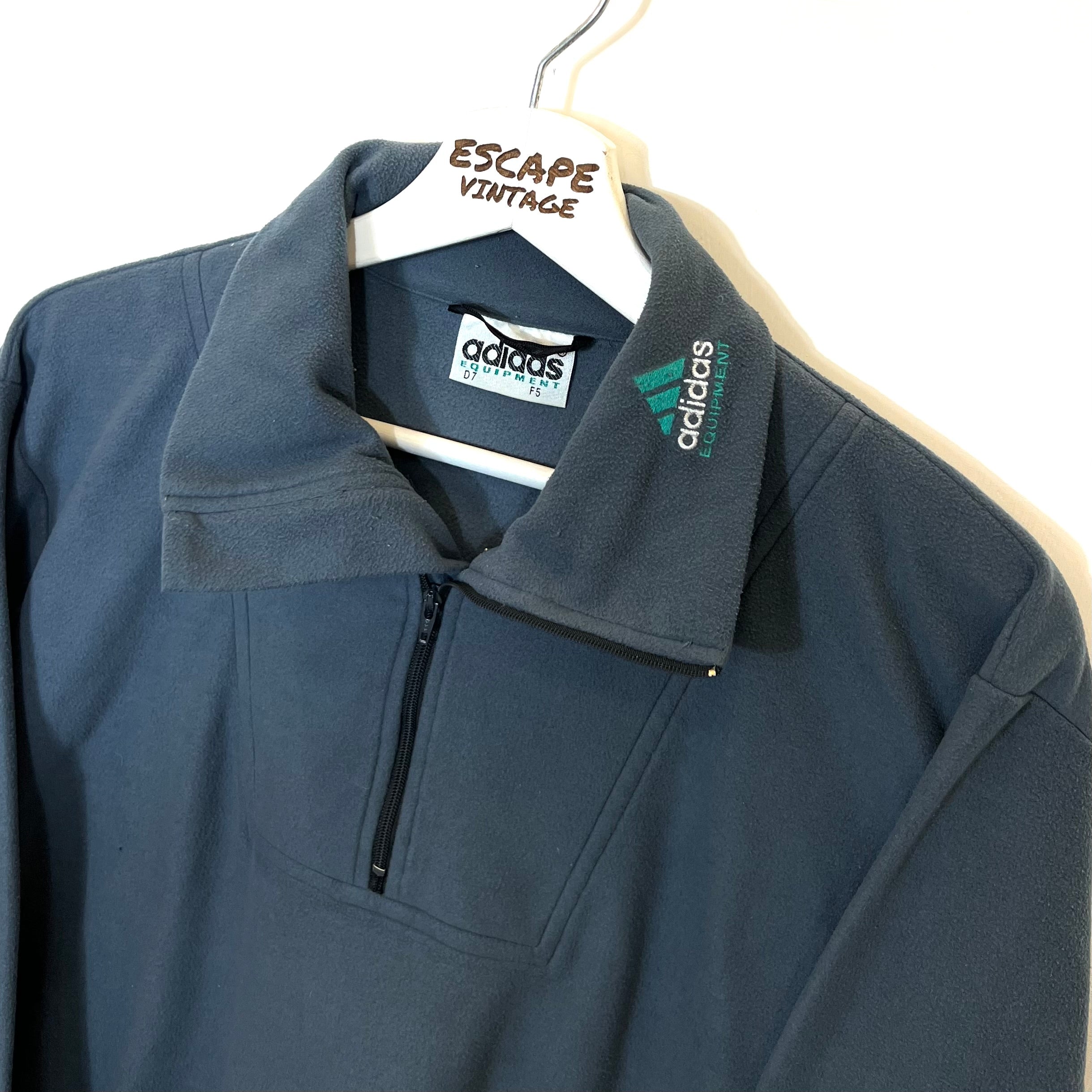 90s Felpa Adidas Equipment In Pile Vintage [L]