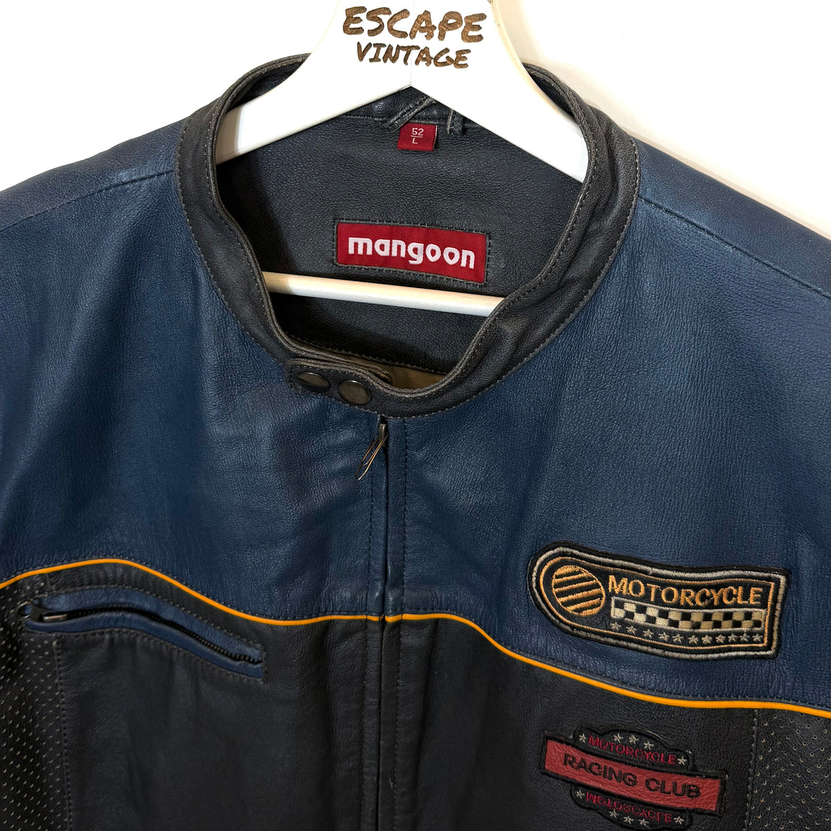 Giacca Racing In Pelle Vintage [L]