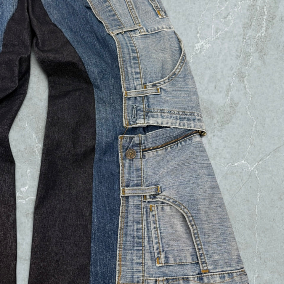 Jeans Levis 525 Patchwork Ultra Baggy Vintage [44 IT]