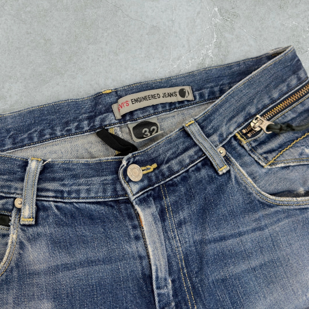 Jeans Levis Patchwork Super Baggy Vintage [46 IT]