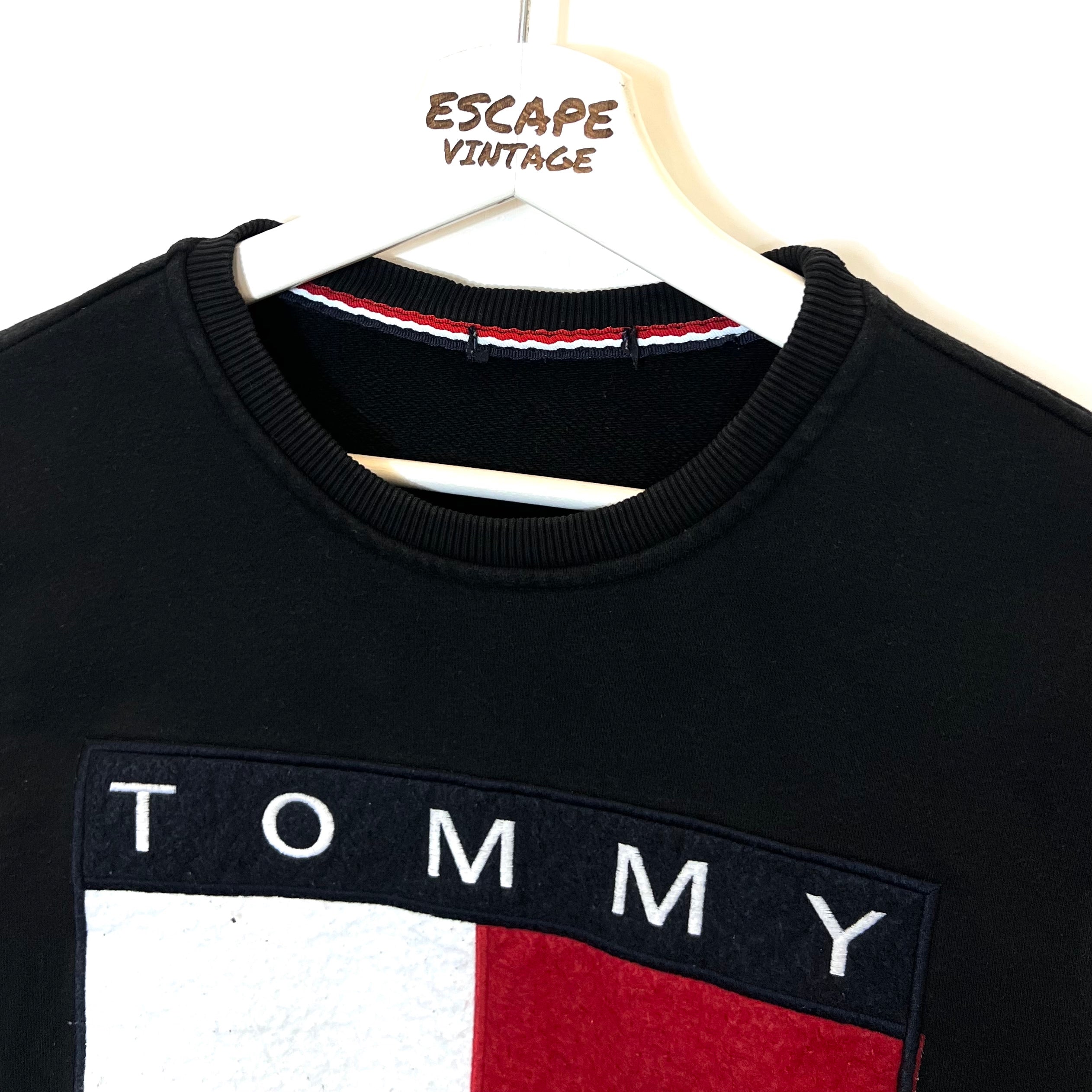 00s Felpa Tommy Hilfiger Big Logo Vintage [XS]