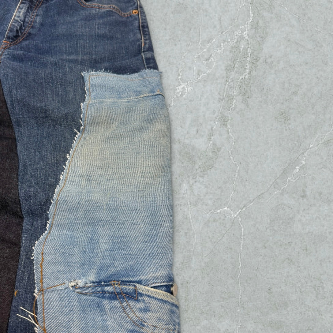 Jeans Levis 525 Patchwork Ultra Baggy Vintage [44 IT]