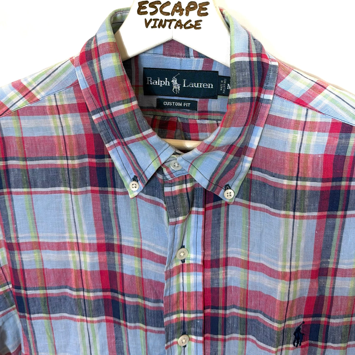 Camicia Polo Ralph Lauren In Lino Vintage [M]