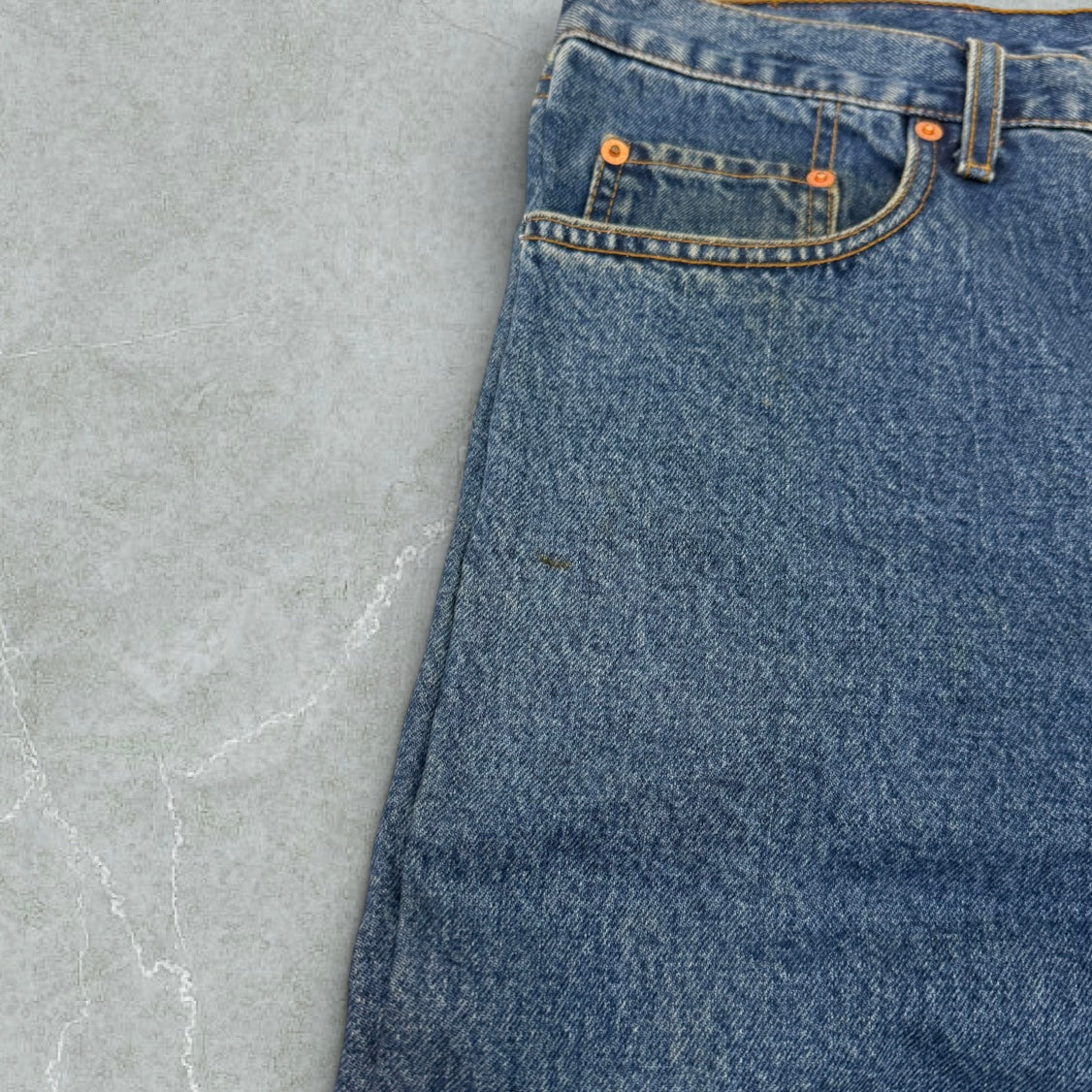 Jeans Levis 615 Orange Tab Patchwork Ultra Baggy Vintage [52 IT]