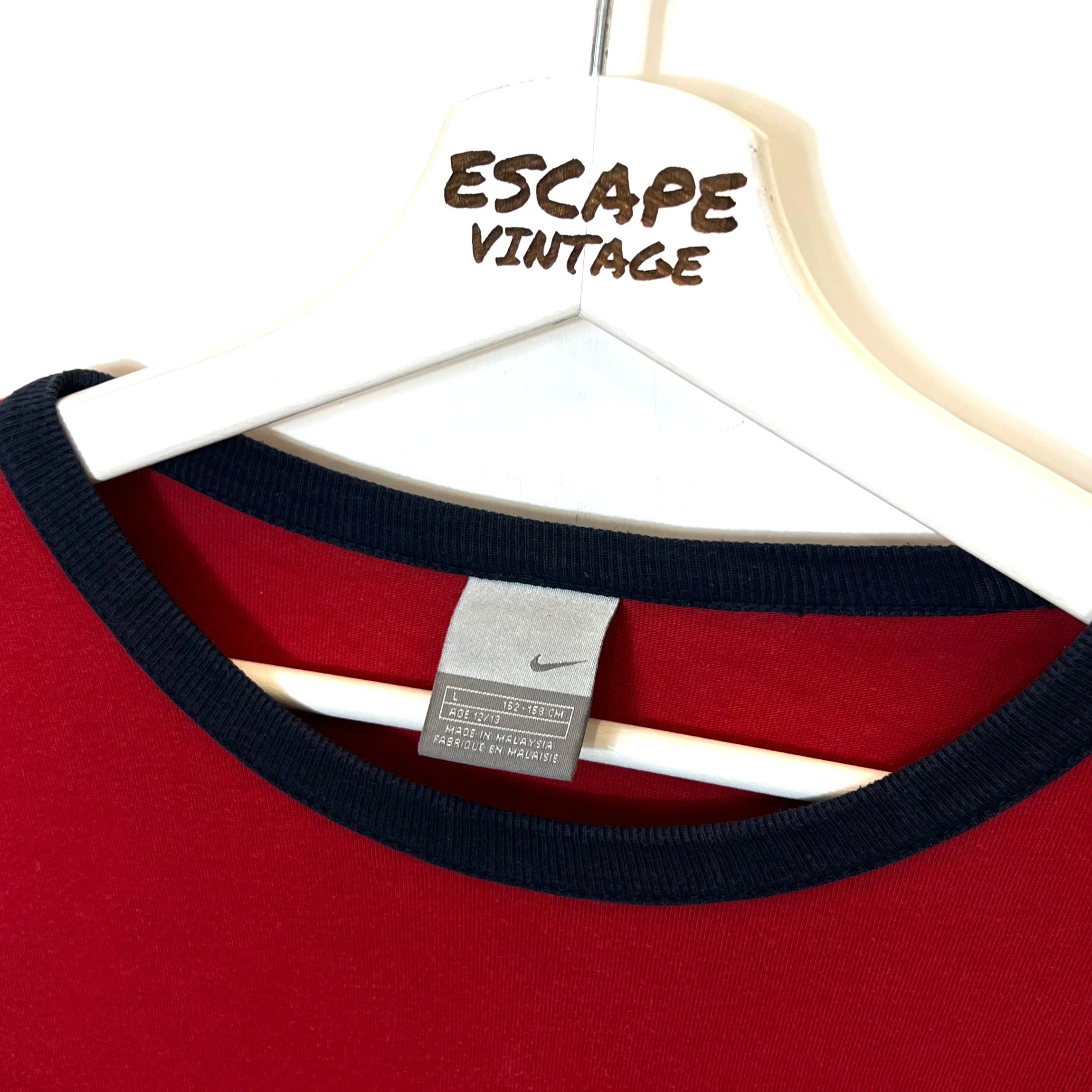 00s T-Shirt Nike Maniche Lunghe Vintage [S]