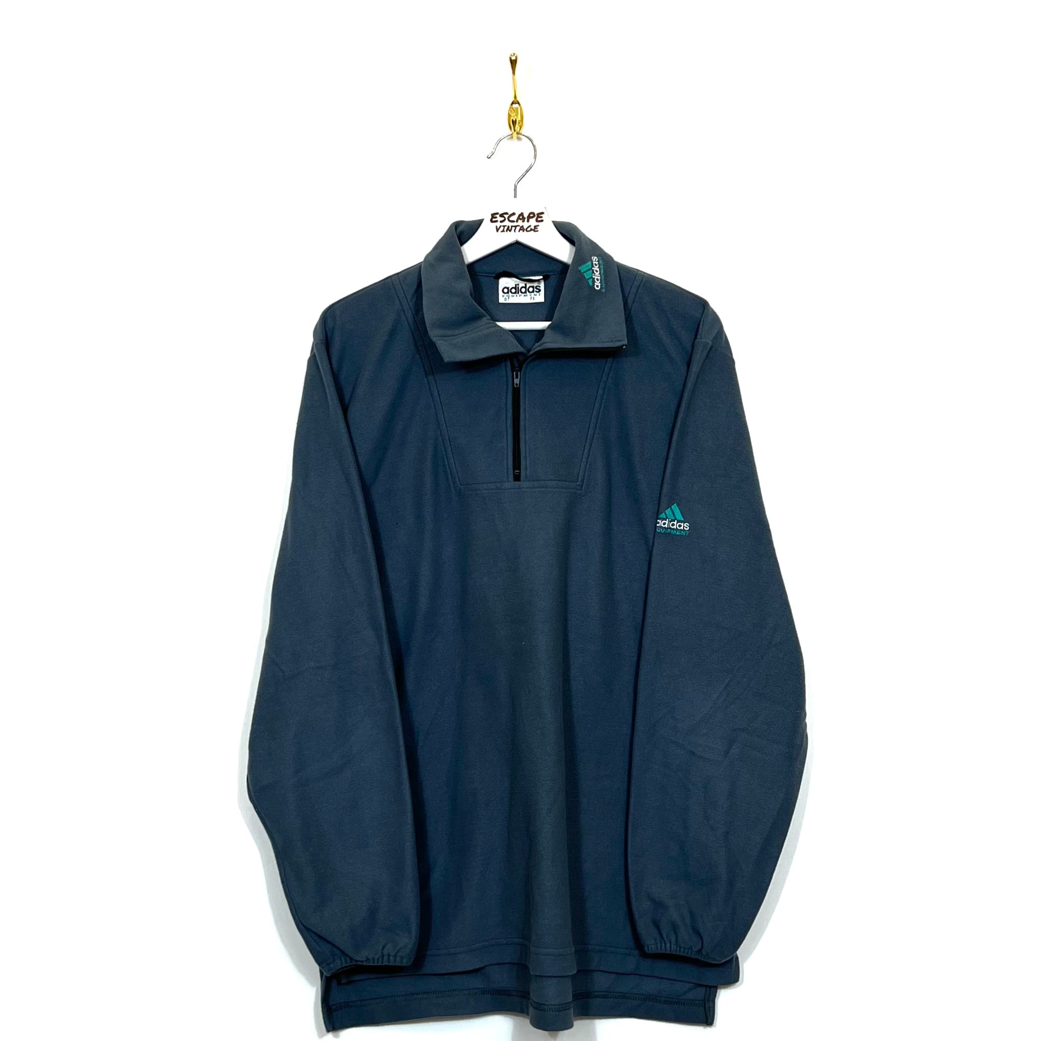 90s Felpa Adidas Equipment In Pile Vintage [L]