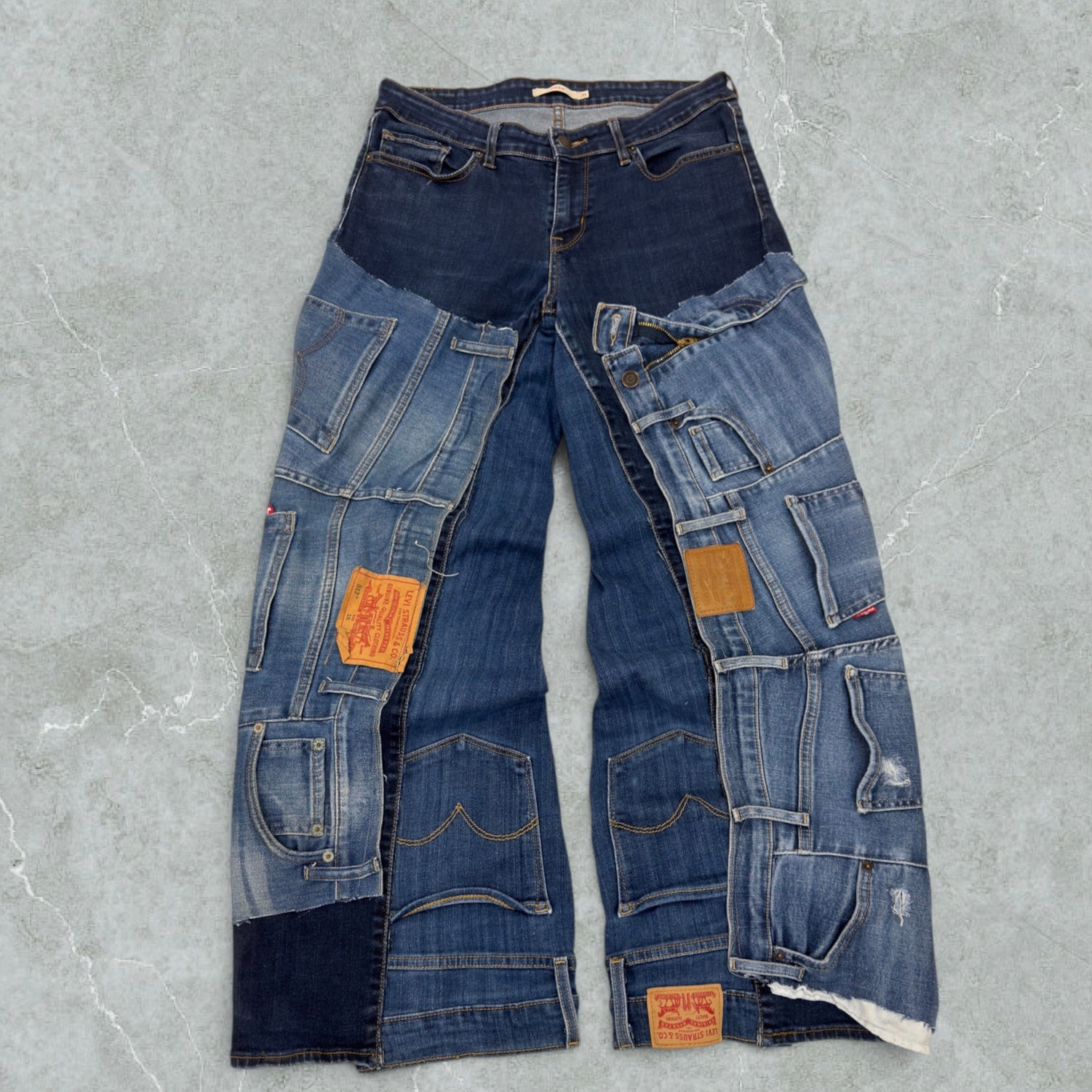 Jeans Levis Patchwork Ultra Baggy Vintage [45 IT]