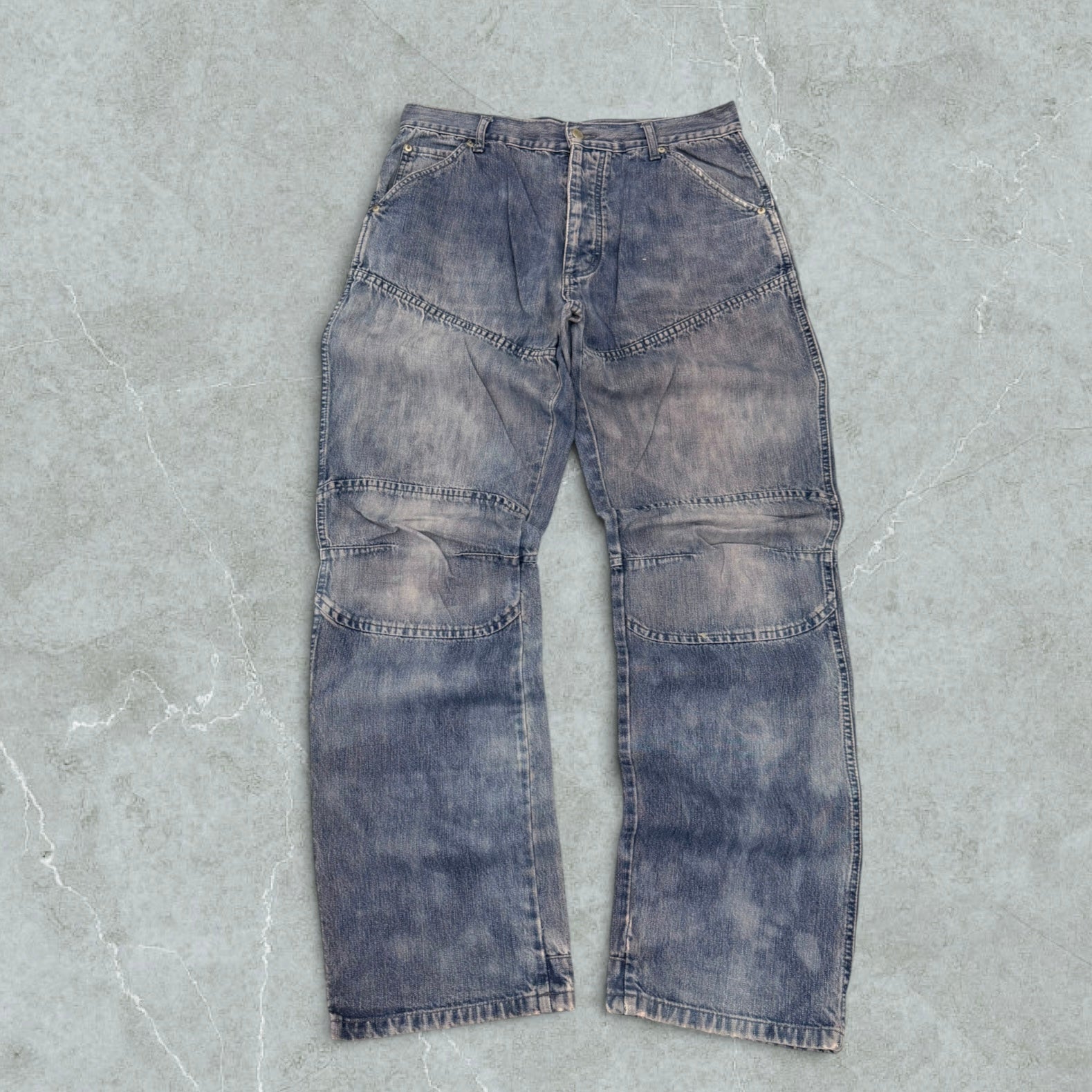 00s Jeans Baggy Hip Hop Tie Dye Vintage [47 IT]