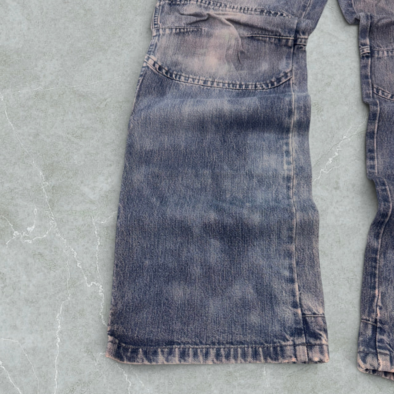 00s Jeans Baggy Hip Hop Tie Dye Vintage [47 IT]