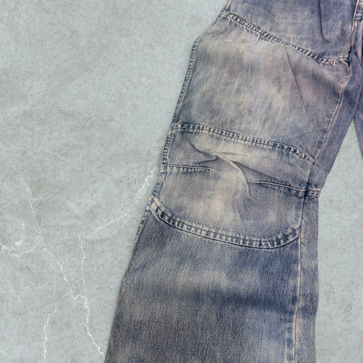 00s Jeans Baggy Hip Hop Tie Dye Vintage [47 IT]