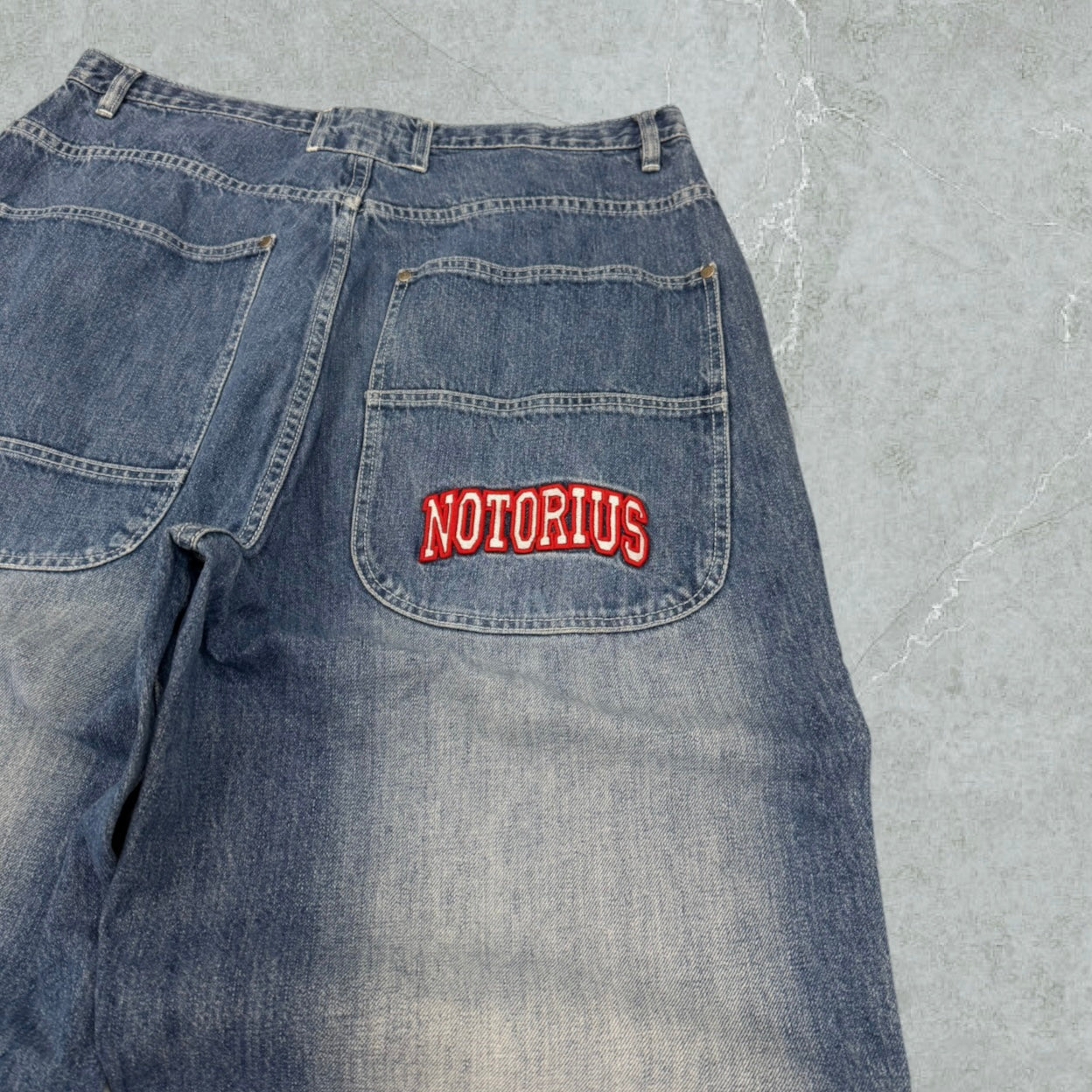 [RARI] Y2K Jeans Notorious Hip Hop Super Baggy Vintage [50 IT]