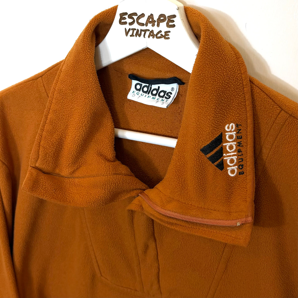90s Felpa Adidas Equipment In Pile Vintage [L]