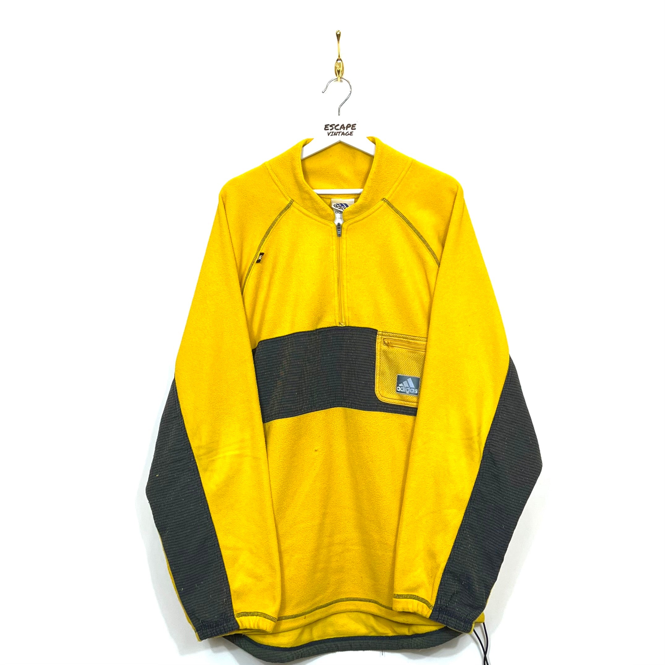 90s Felpa Adidas In Pile Vintage [XL]