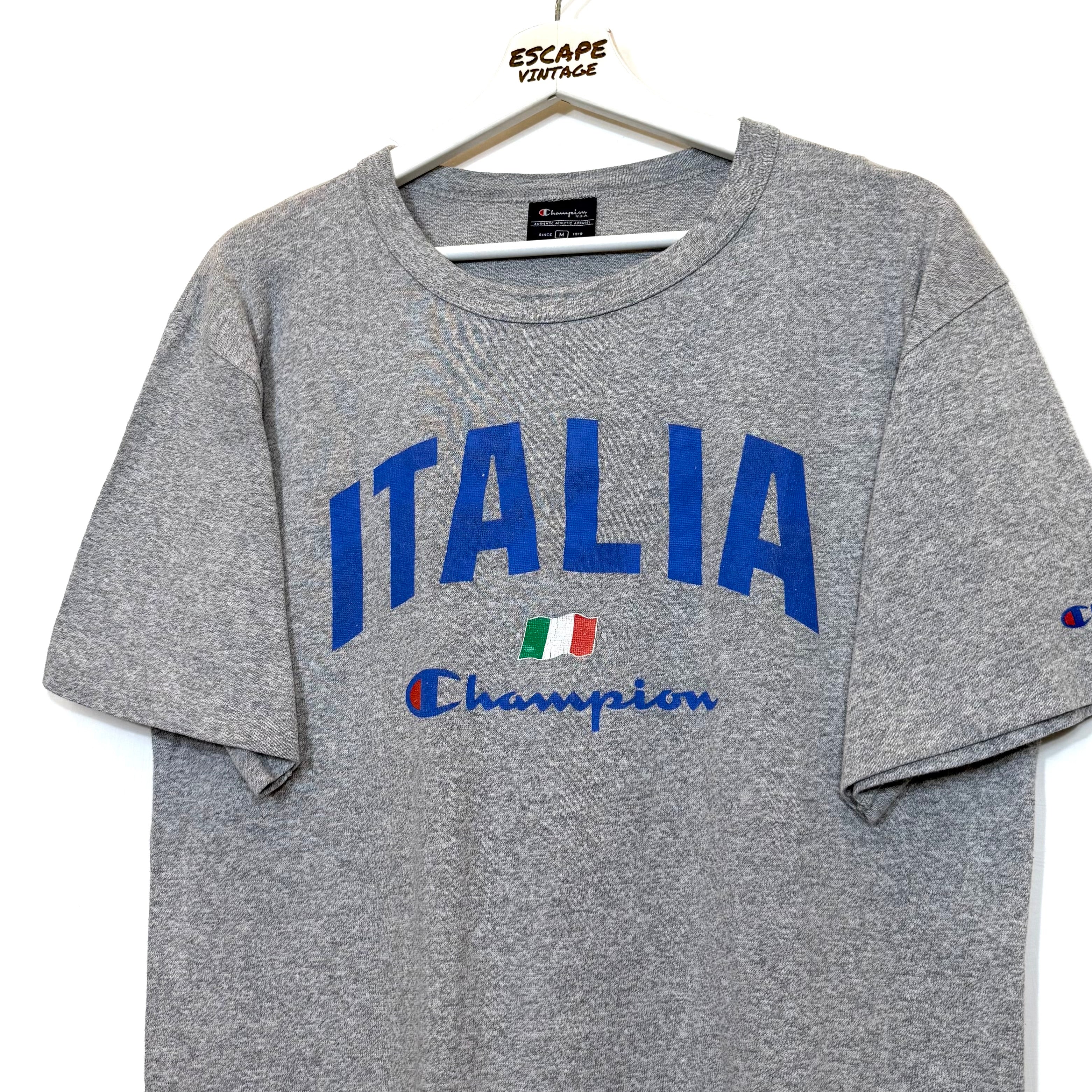 [RARA] 90s T-Shirt Champion x Italia Single Stitch Vintage [M]