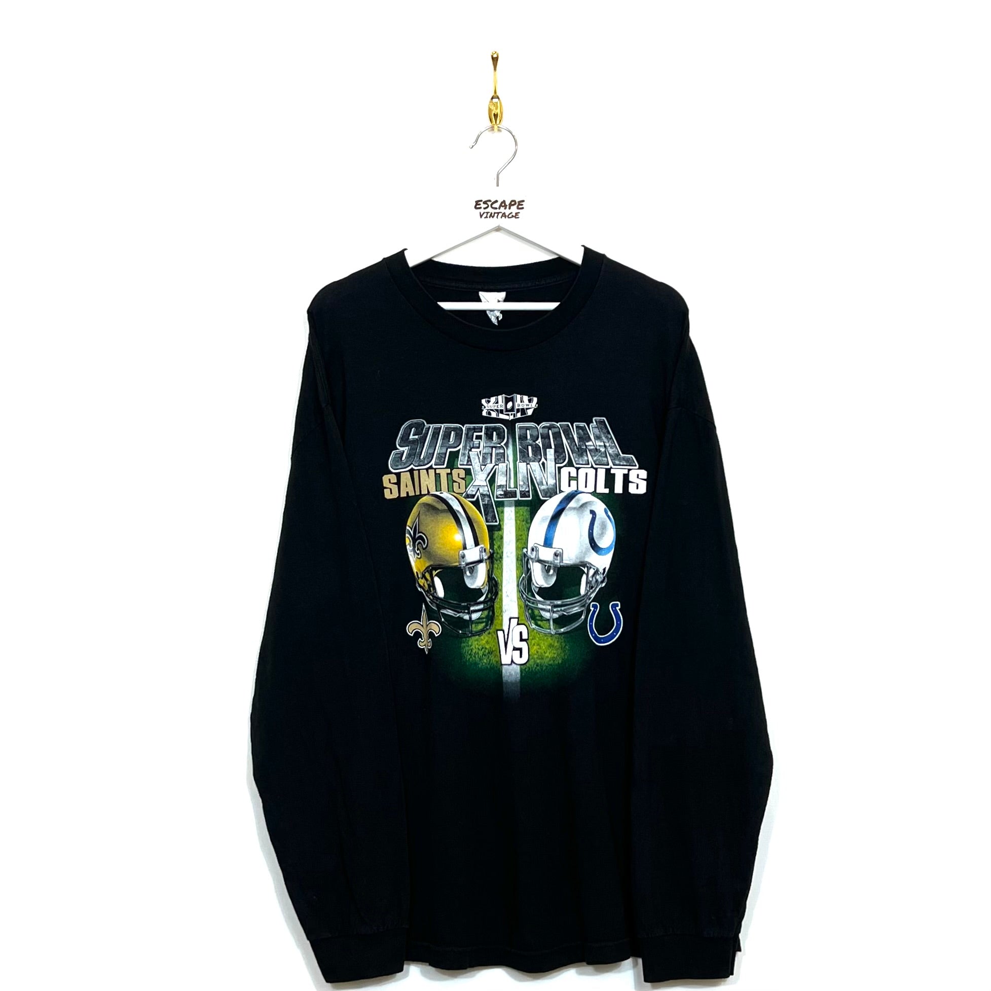 T-Shirt NFL Superbowl Maniche Lunghe Vintage [XL]