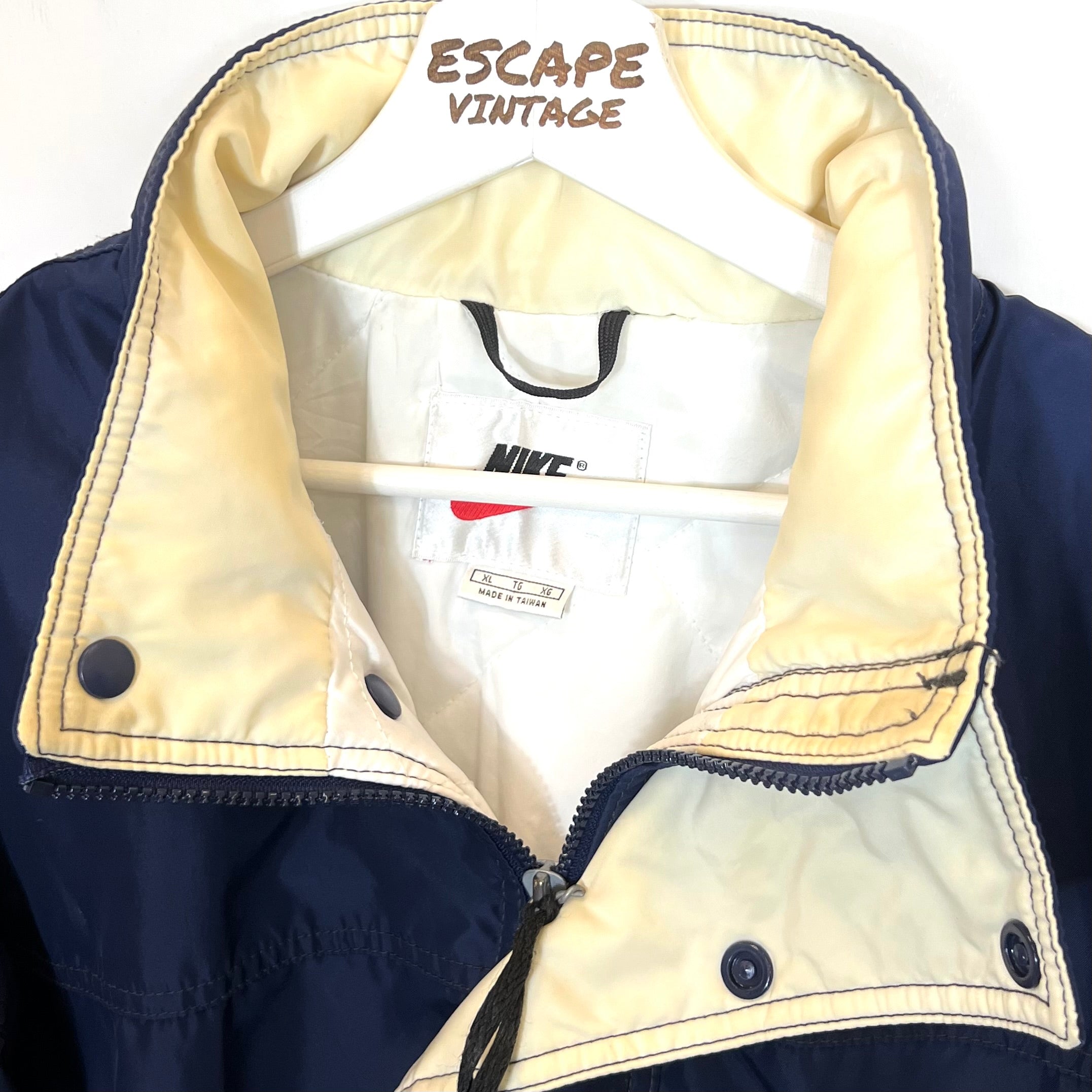 [RARO] 90s Giubbino Nike Spellout Vintage [XXL]