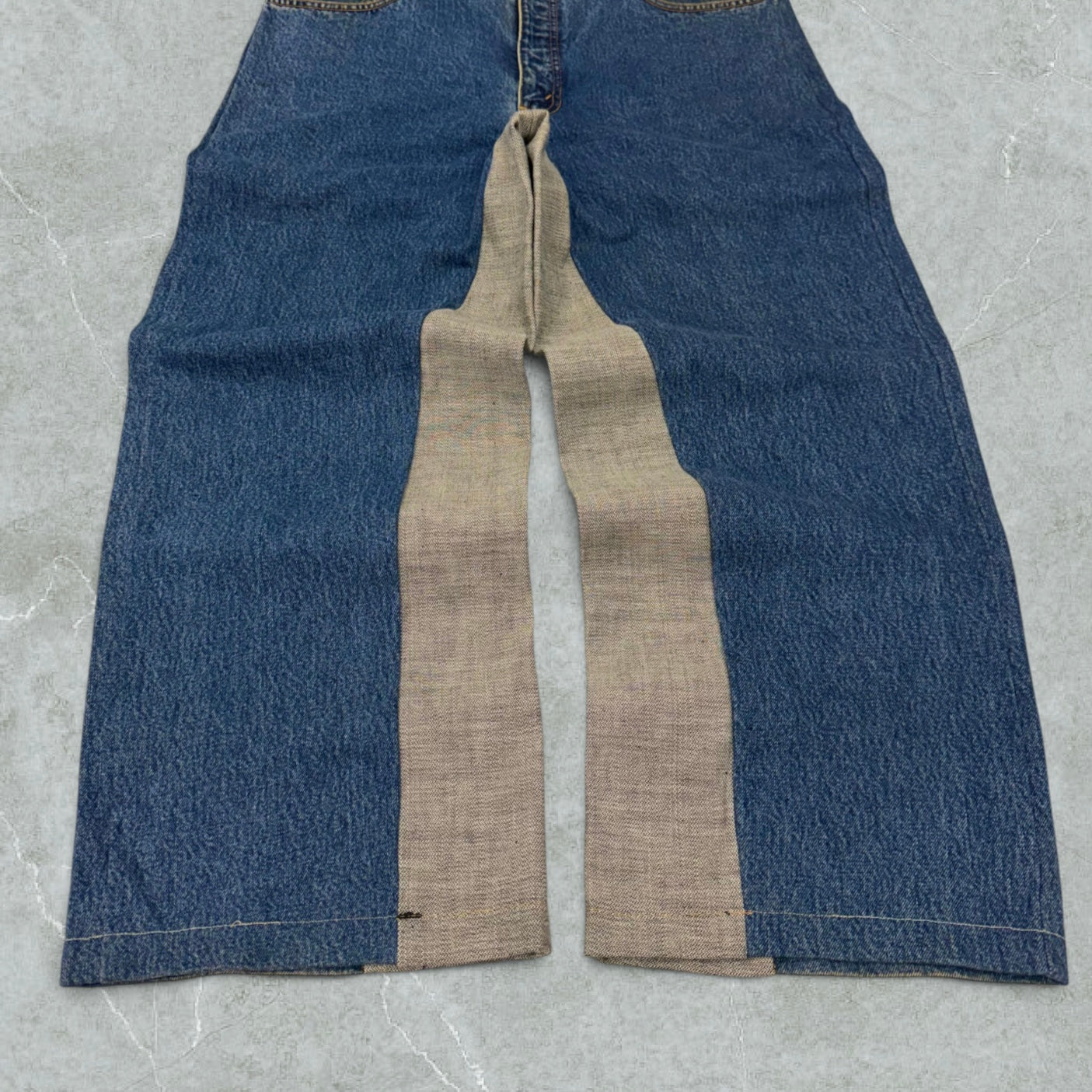 Jeans Levis 615 Orange Tab Patchwork Ultra Baggy Vintage [52 IT]