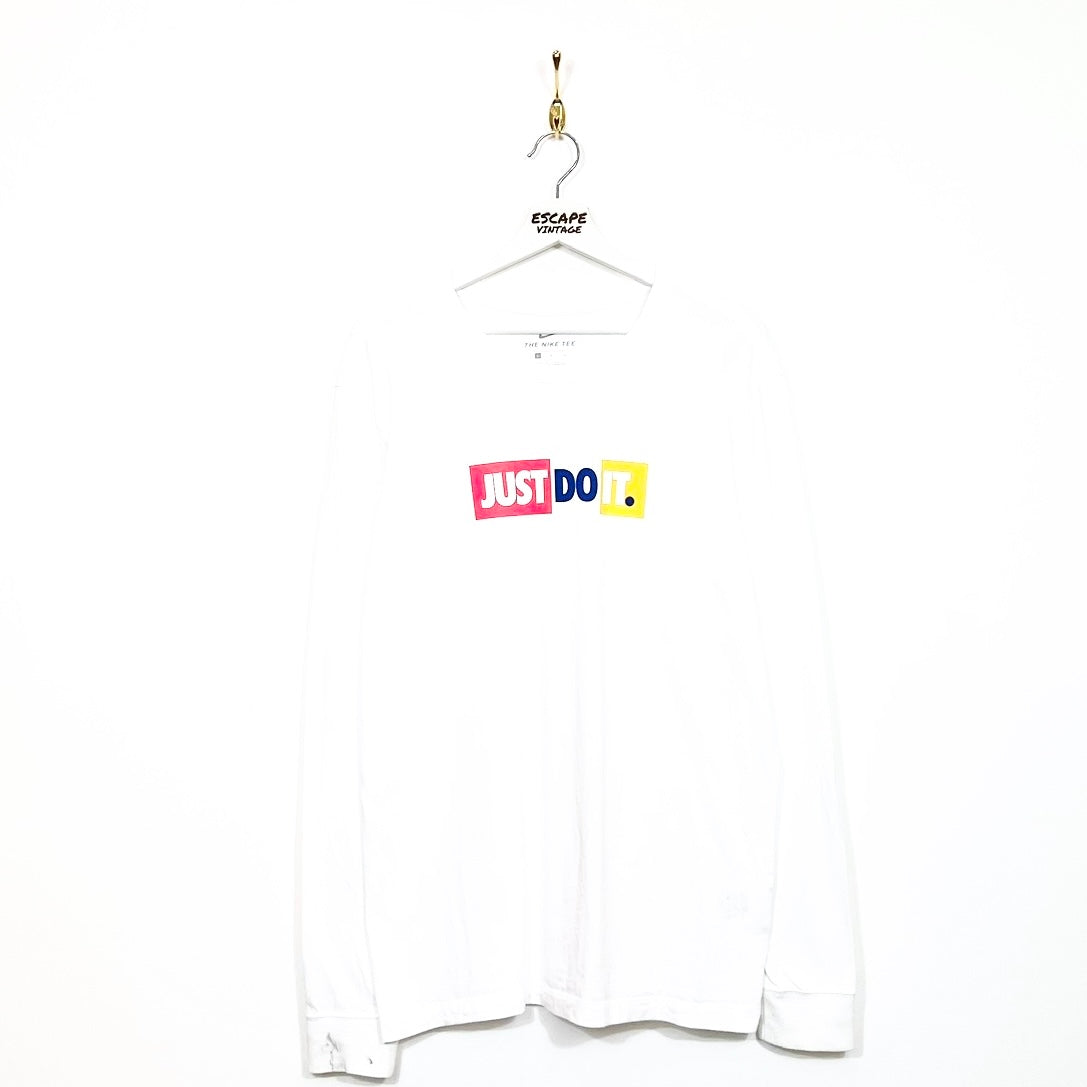 00s T-Shirt Nike Maniche Lunghe Vintage [L]