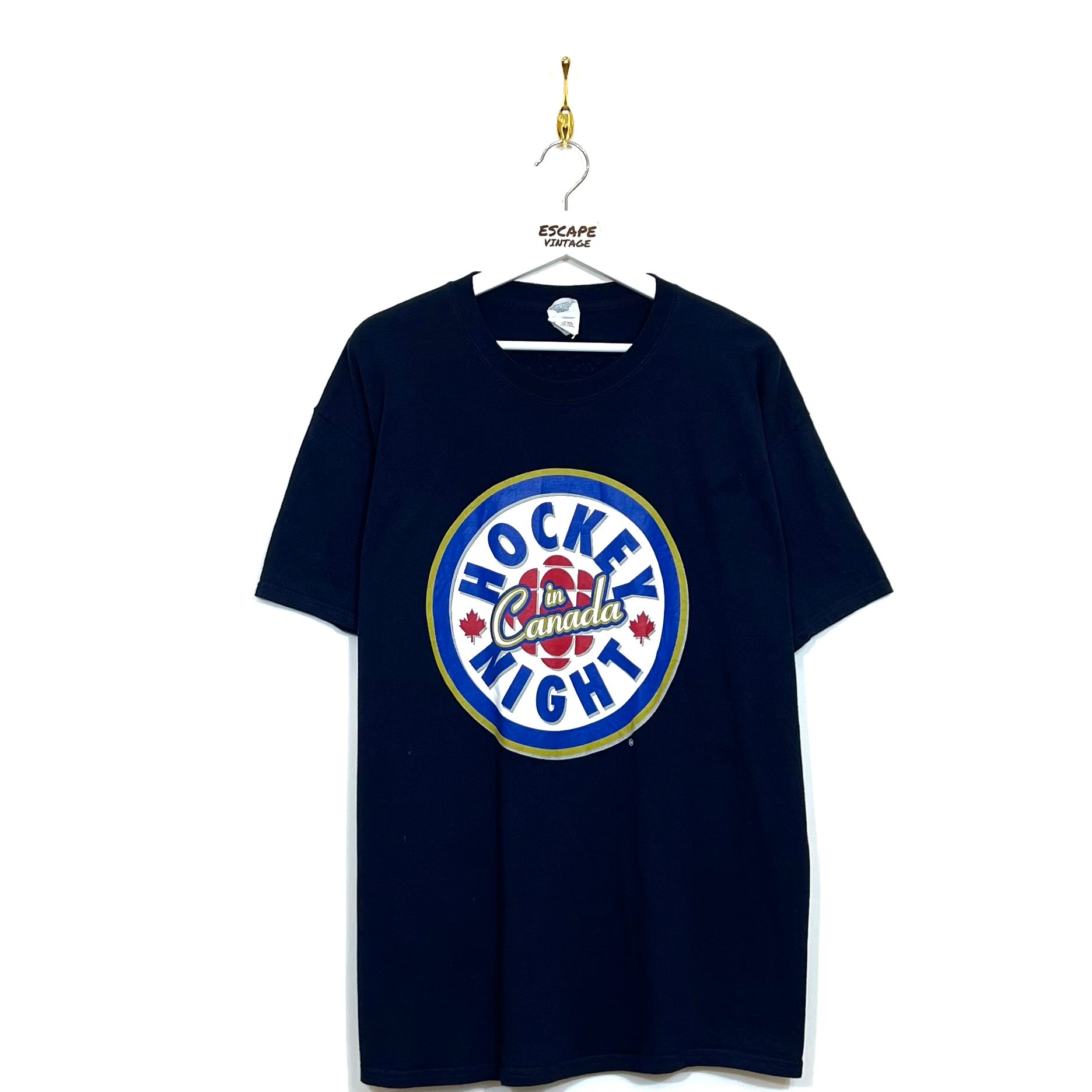 T-Shirt Grafica Hockey Vintage [XL]
