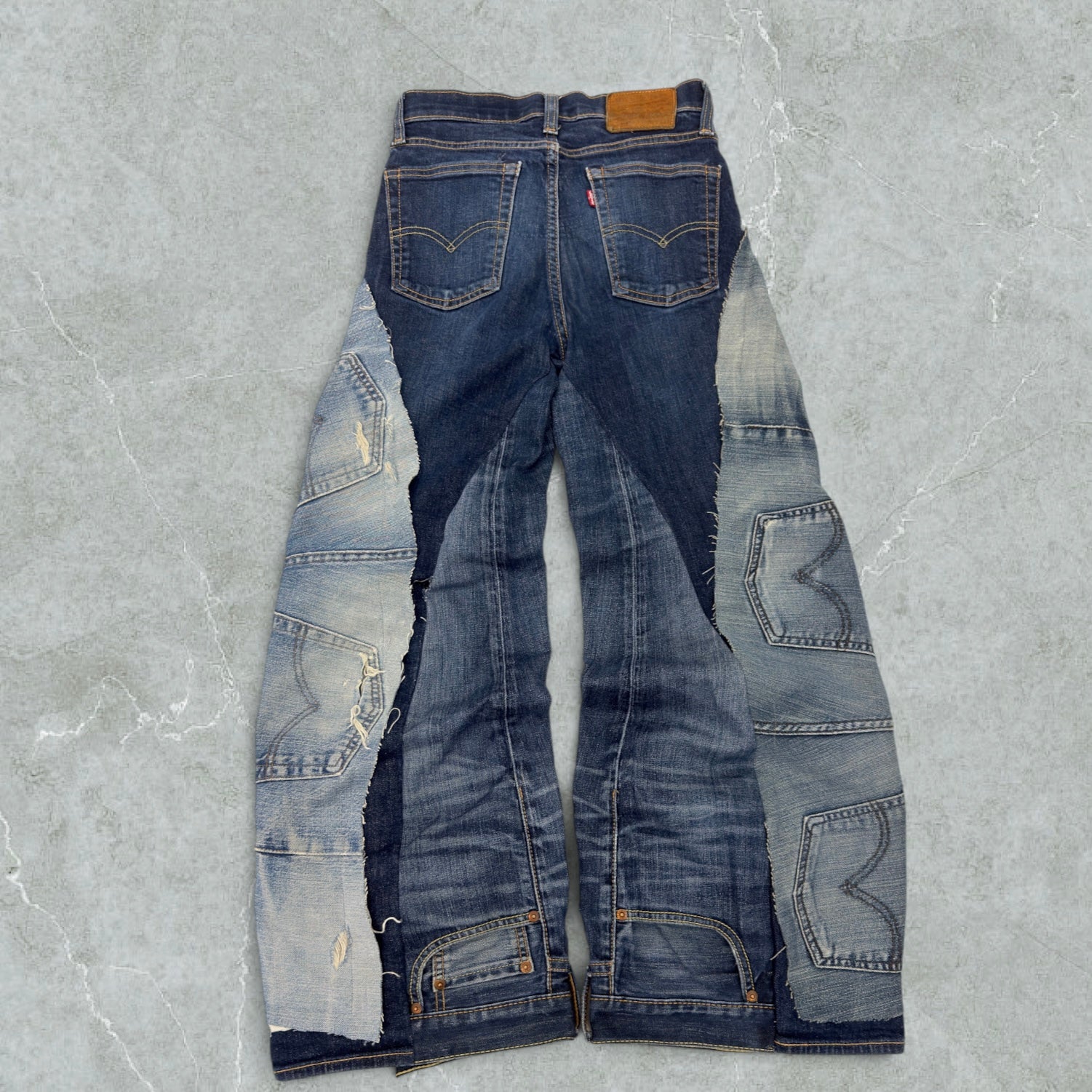 Jeans Levis 519 Patchwork Ultra Baggy Vintage [43 IT]