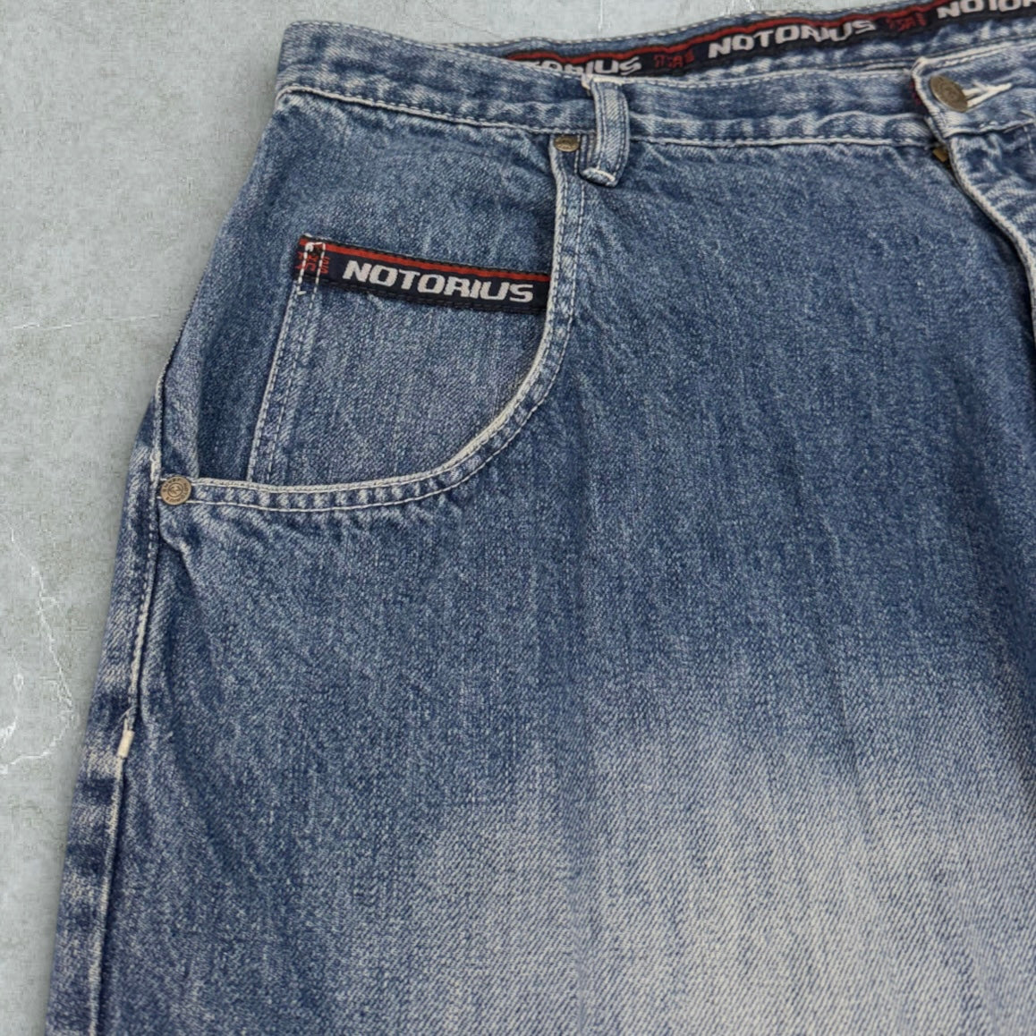 [RARI] Y2K Jeans Notorious Hip Hop Super Baggy Vintage [50 IT]