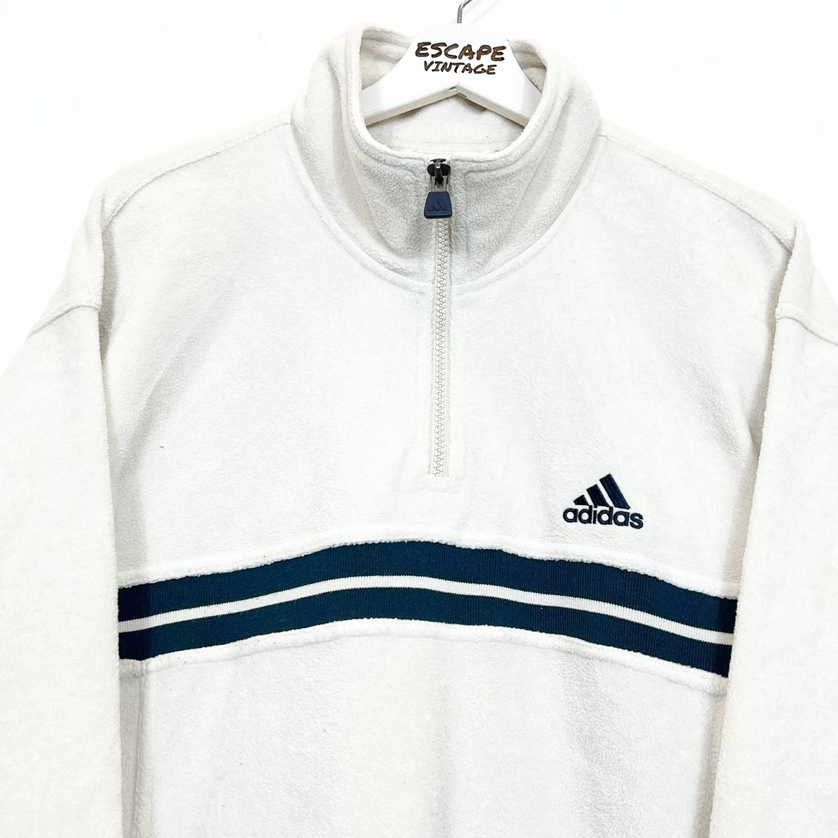 [RARA] 90s Felpa Adidas In Pile Vintage [XL]