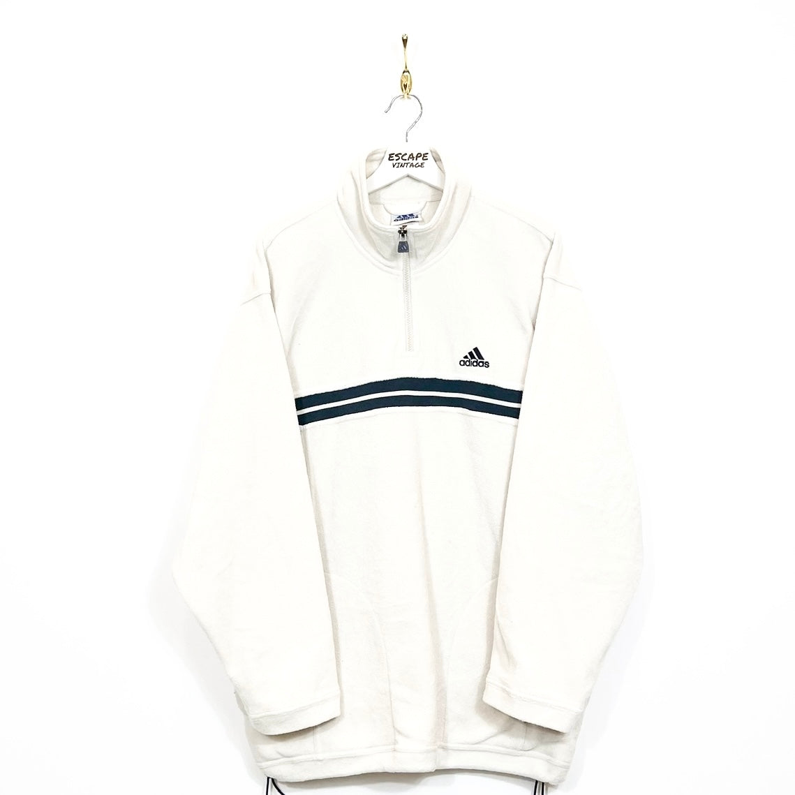 [RARA] 90s Felpa Adidas In Pile Vintage [XL]