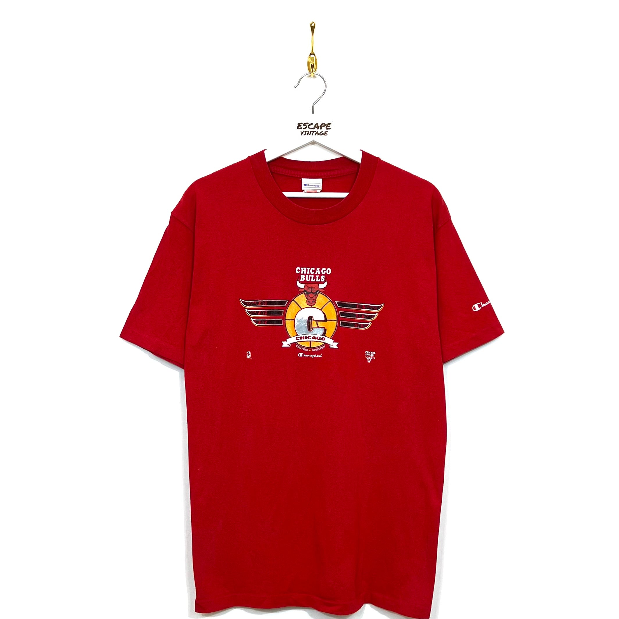 [SUPER RARA] 90s T-Shirt Champion Chicago Bulls Single Stitch Vintage [M]