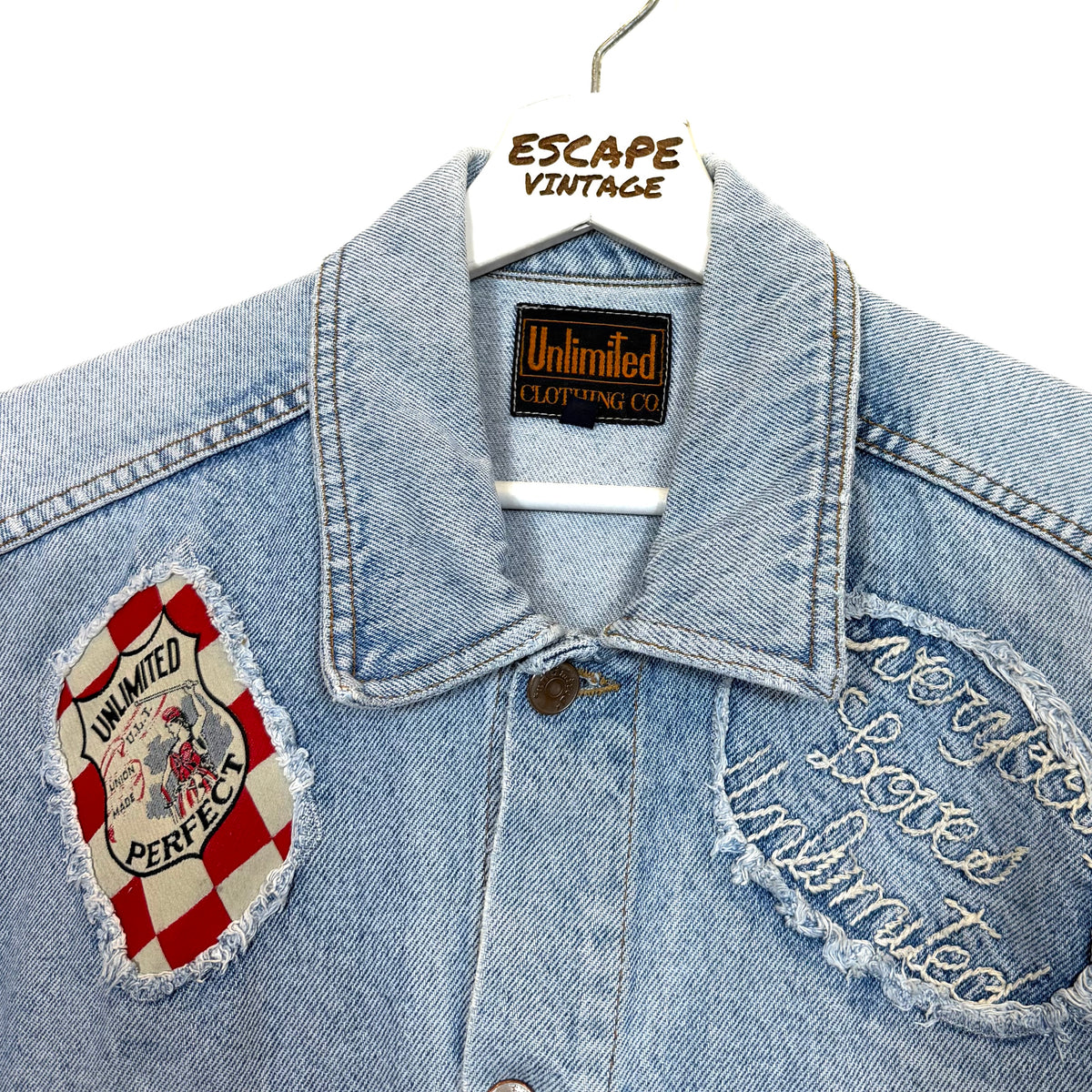 Y2K Gilet In Denim Hip Hop Vintage [M]