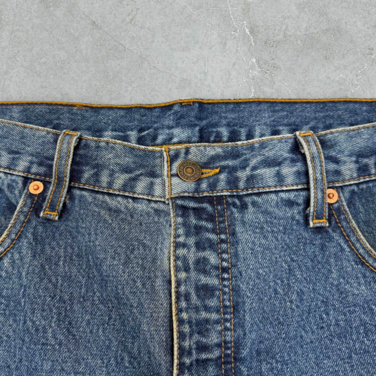 Jeans Levis 615 Orange Tab Patchwork Ultra Baggy Vintage [52 IT]