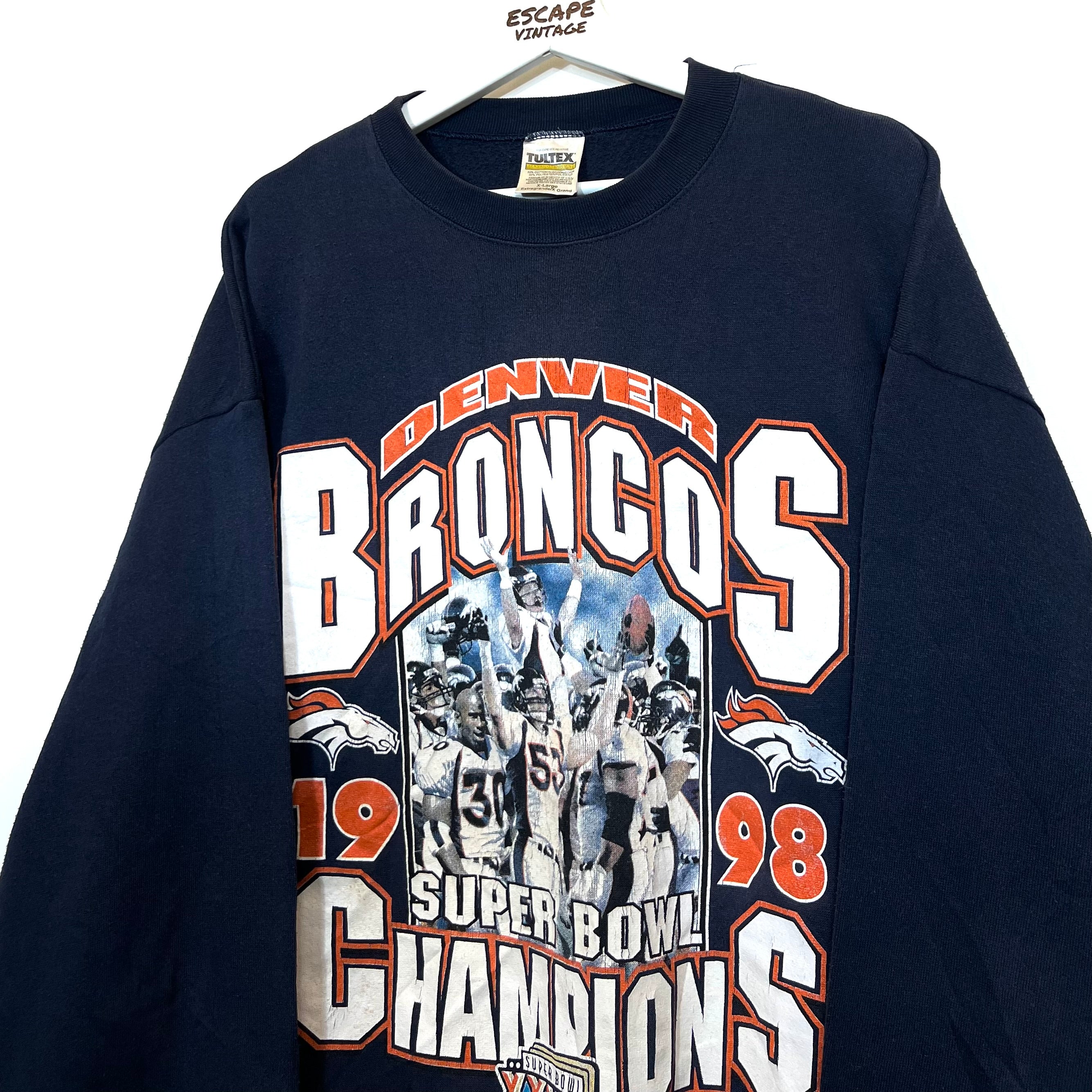[RARA] 1999 Felpa Grafica NFL Broncos Vintage [XL]