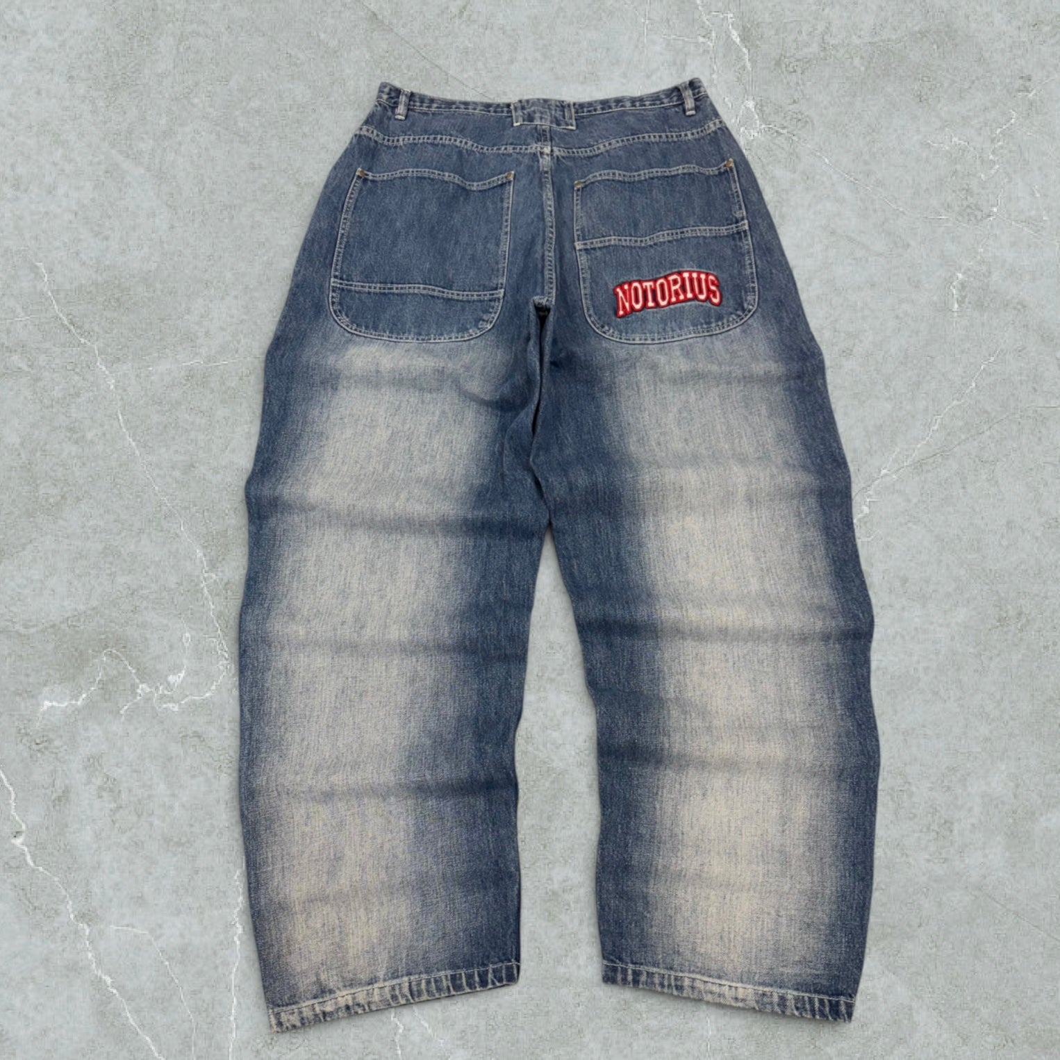 [RARI] Y2K Jeans Notorious Hip Hop Super Baggy Vintage [50 IT]