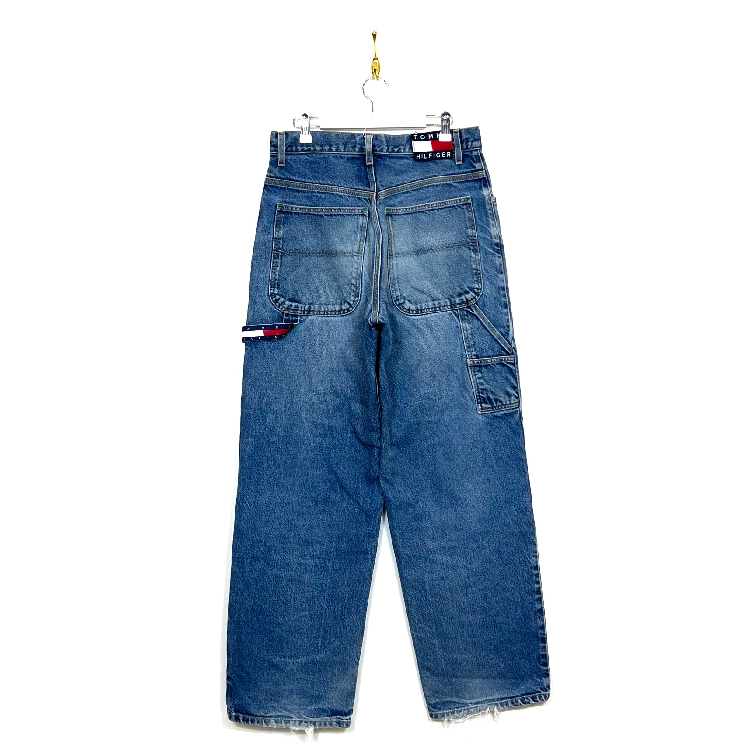 [RARI] Jeans Baggy Tommy Hilfiger Carpenter Vintage [45 IT]