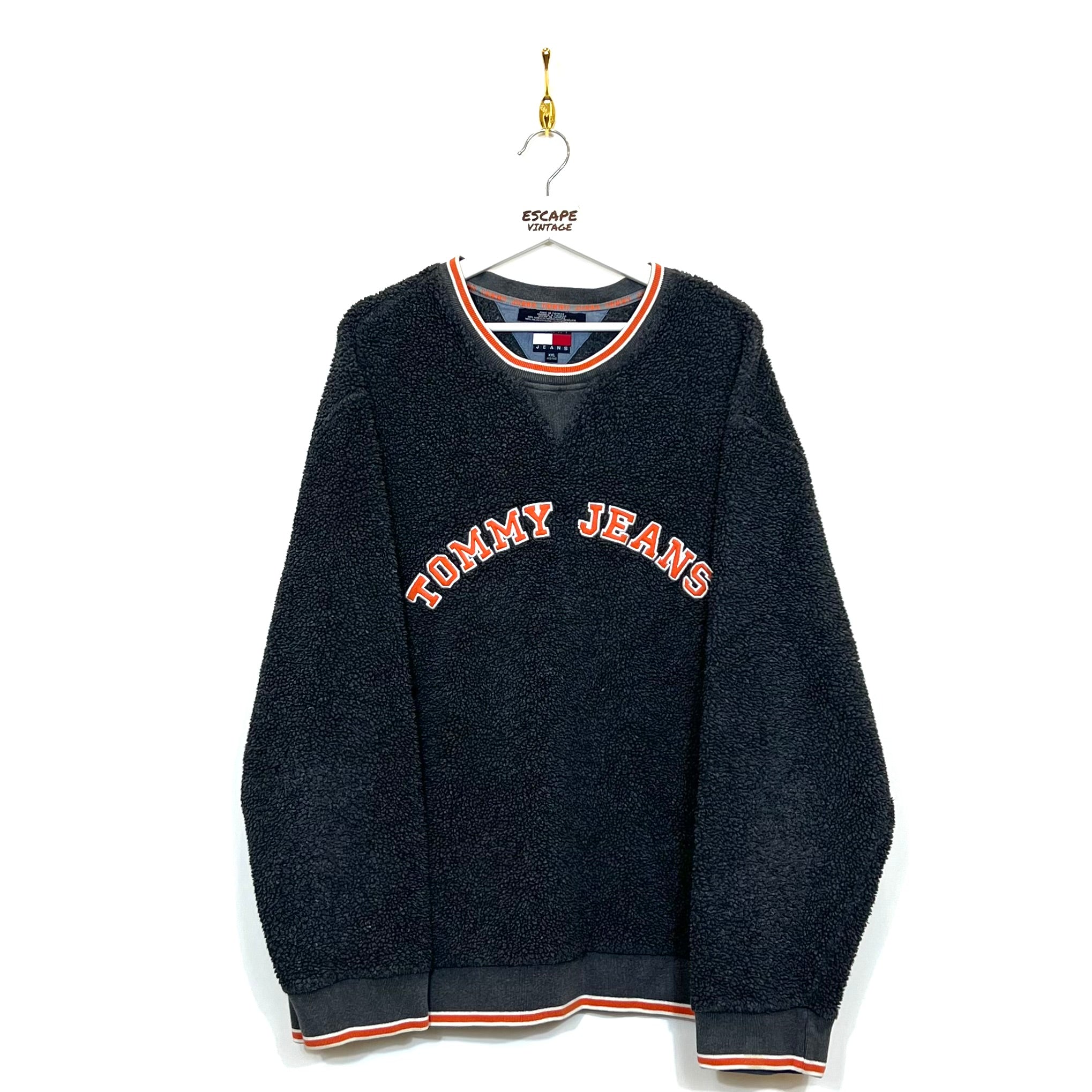 00s Felpa Tommy Jeans in Pile Vintage [XL]