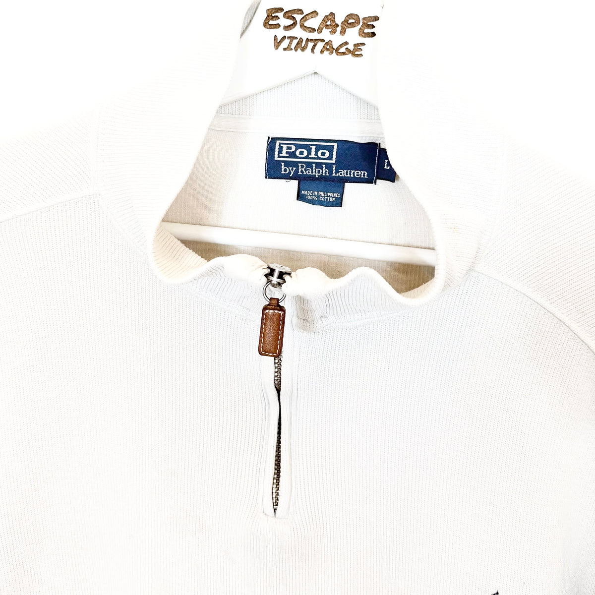 Felpa Polo Ralph Lauren Quarter Zip Vintage [XL]