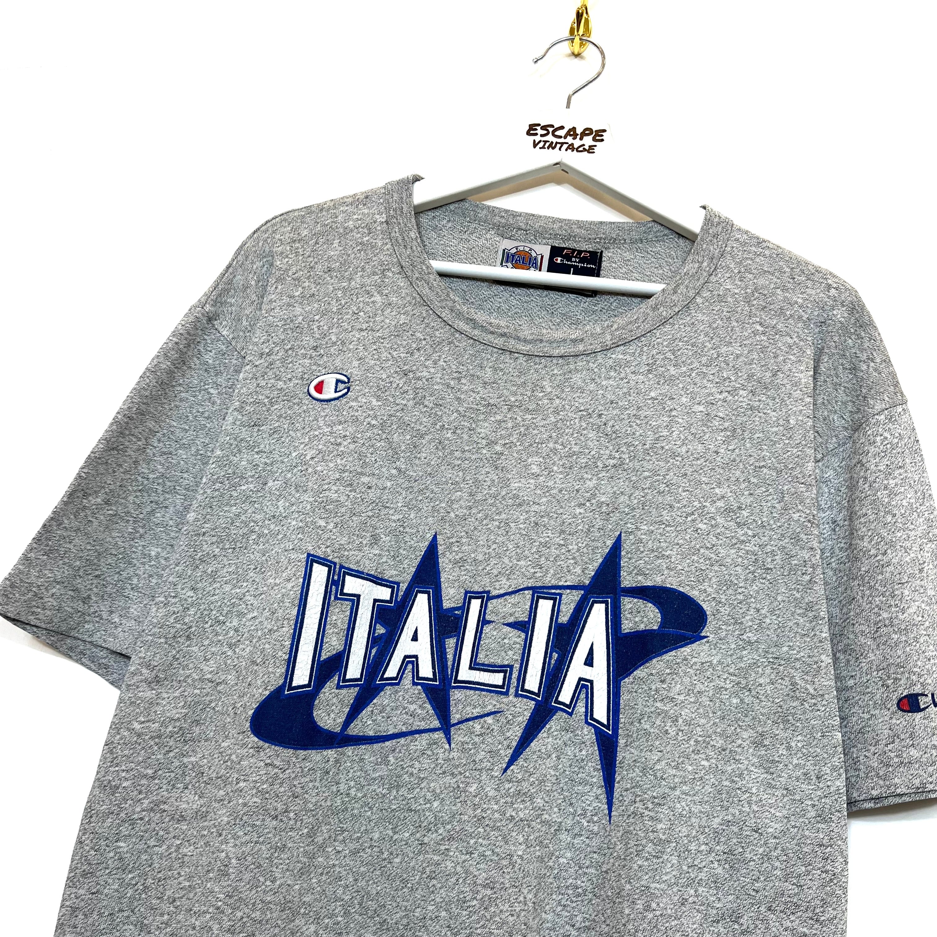 [RARA] 90s T-Shirt Champion Italia Single Stitch Vintage [L]