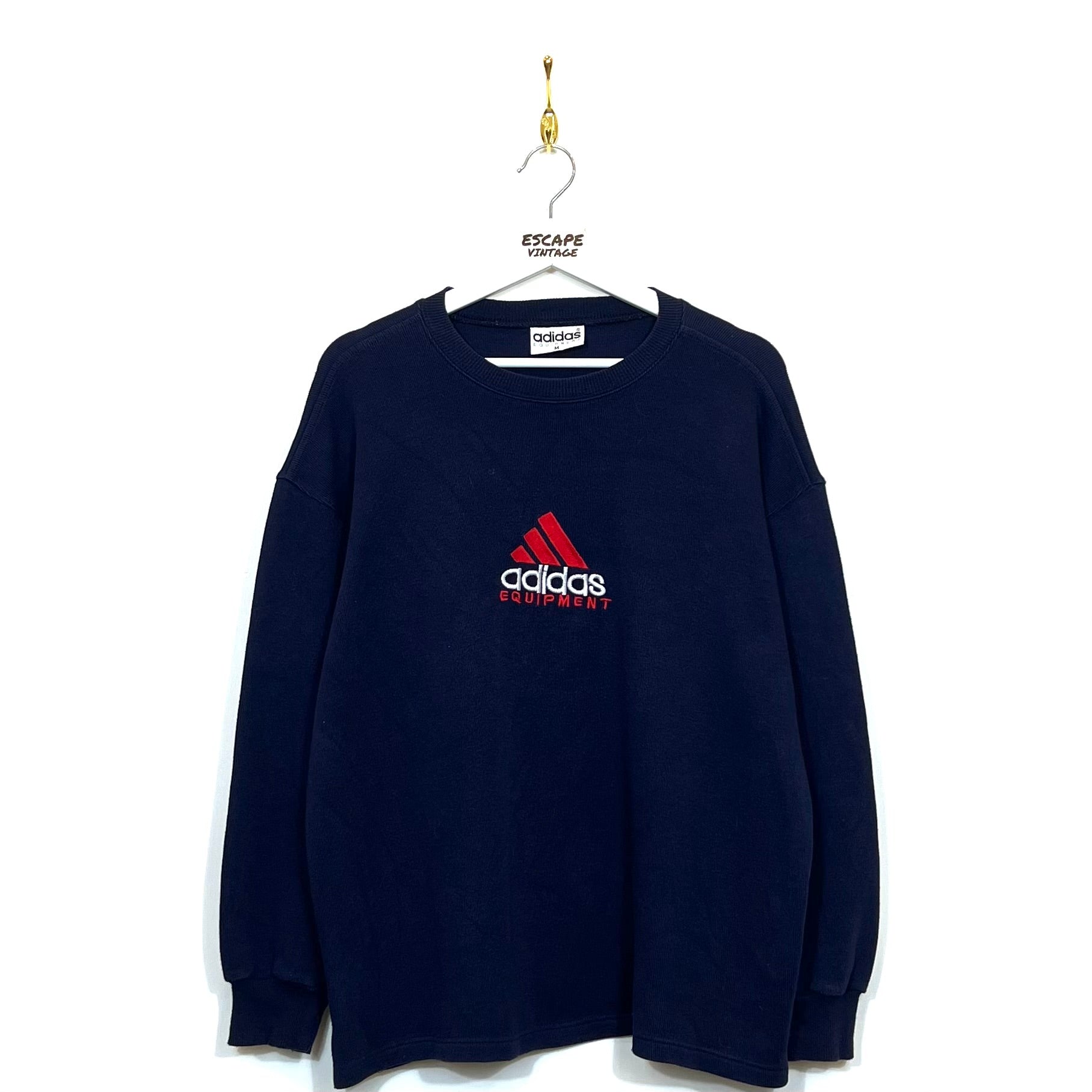 90s Felpa Adidas Equipment Reverse Logo Vintage [M]